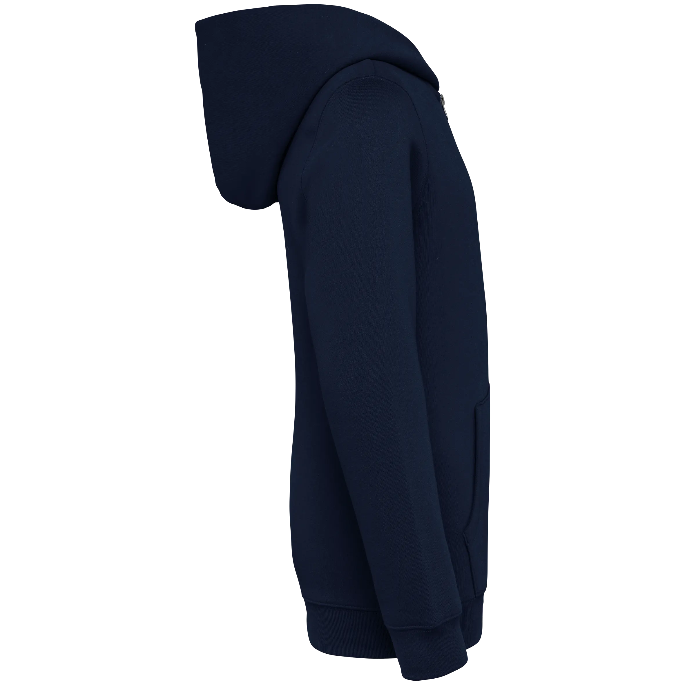 Sudadera ecorresponsable con capucha y cremallera infantil