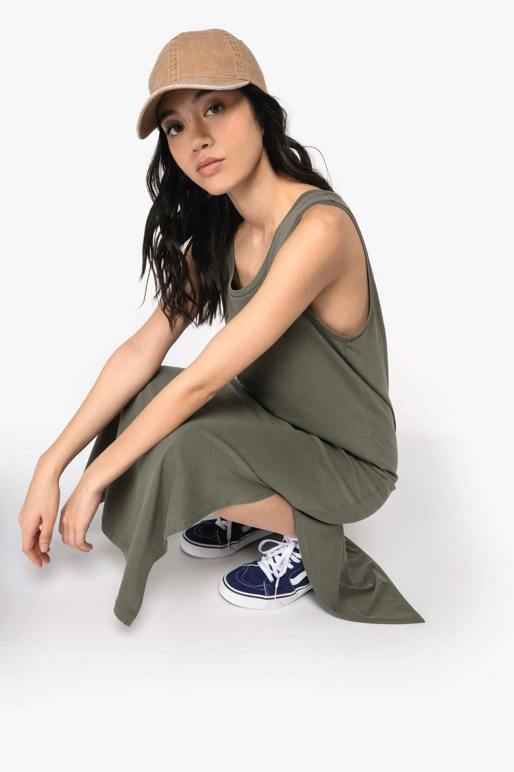 Vestido ecorresponsable efecto lavado de punto jersey mujer
