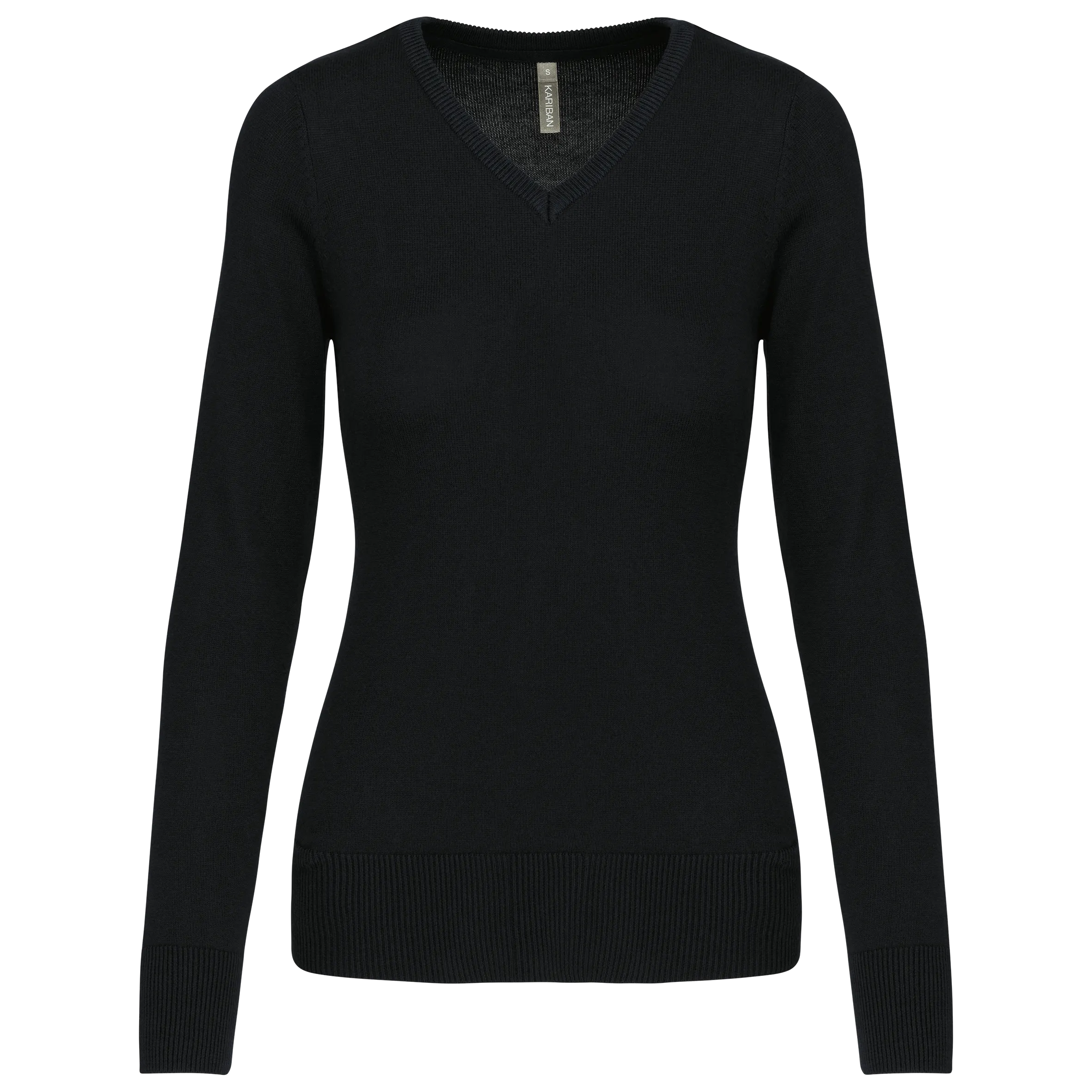 Jersey cuello de pico mujer