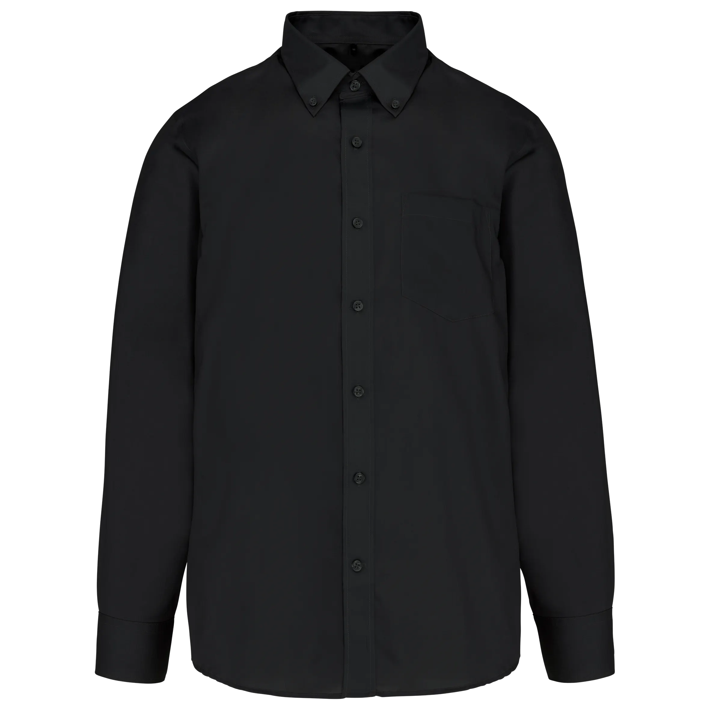 Camisa no-plancha manga larga hombre