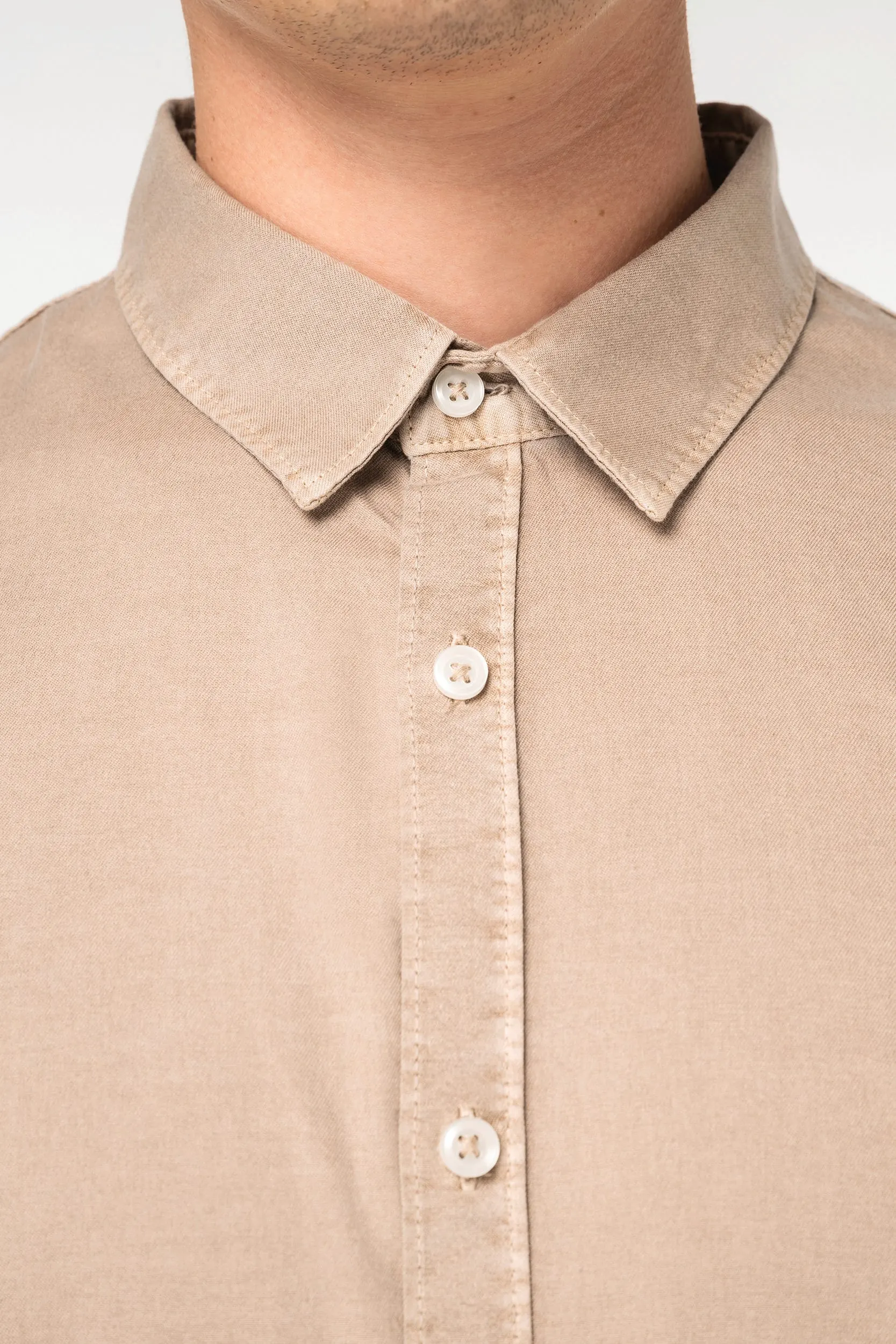 Camisa ecorresponsable efecto lavado hombre