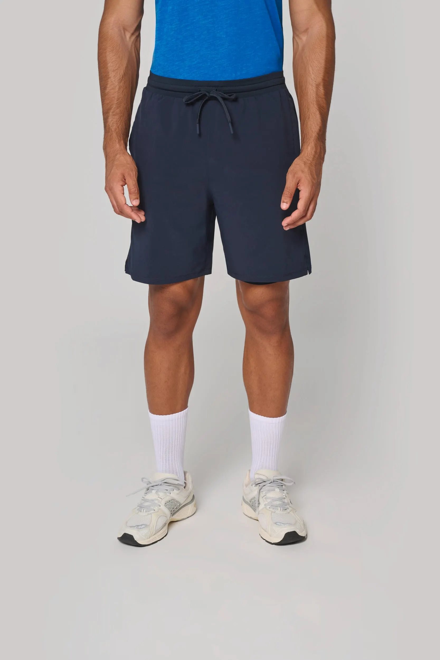 Short ecorresponsable 2 en 1 con short interior integrado hombre