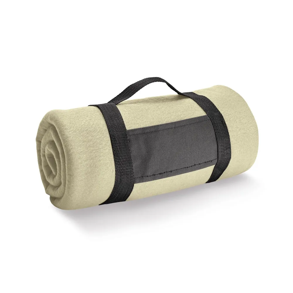 THORPE. Manta polar con asa desmontable (180 g/m²)