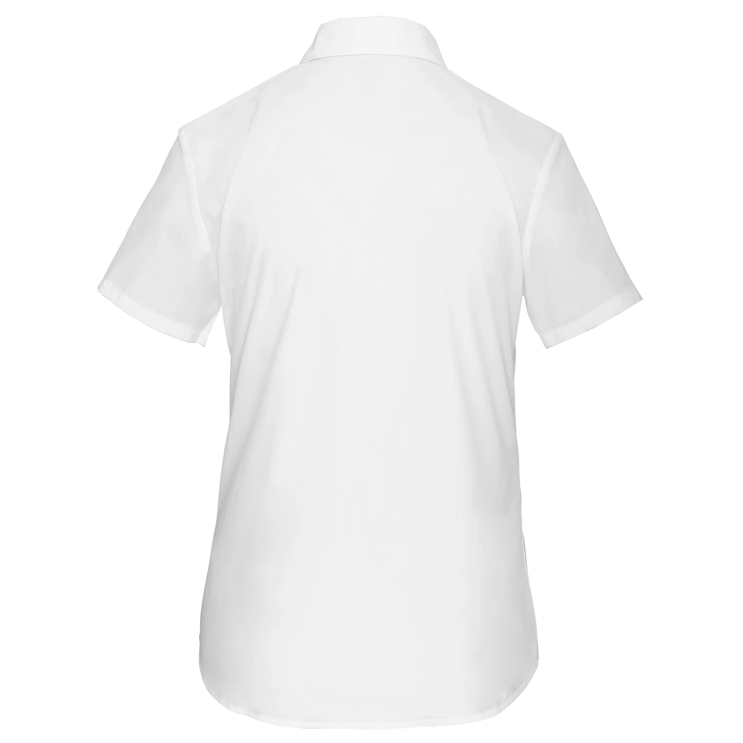 Camisa popelina de polialgodón manga corta de fácil cuidado mujer