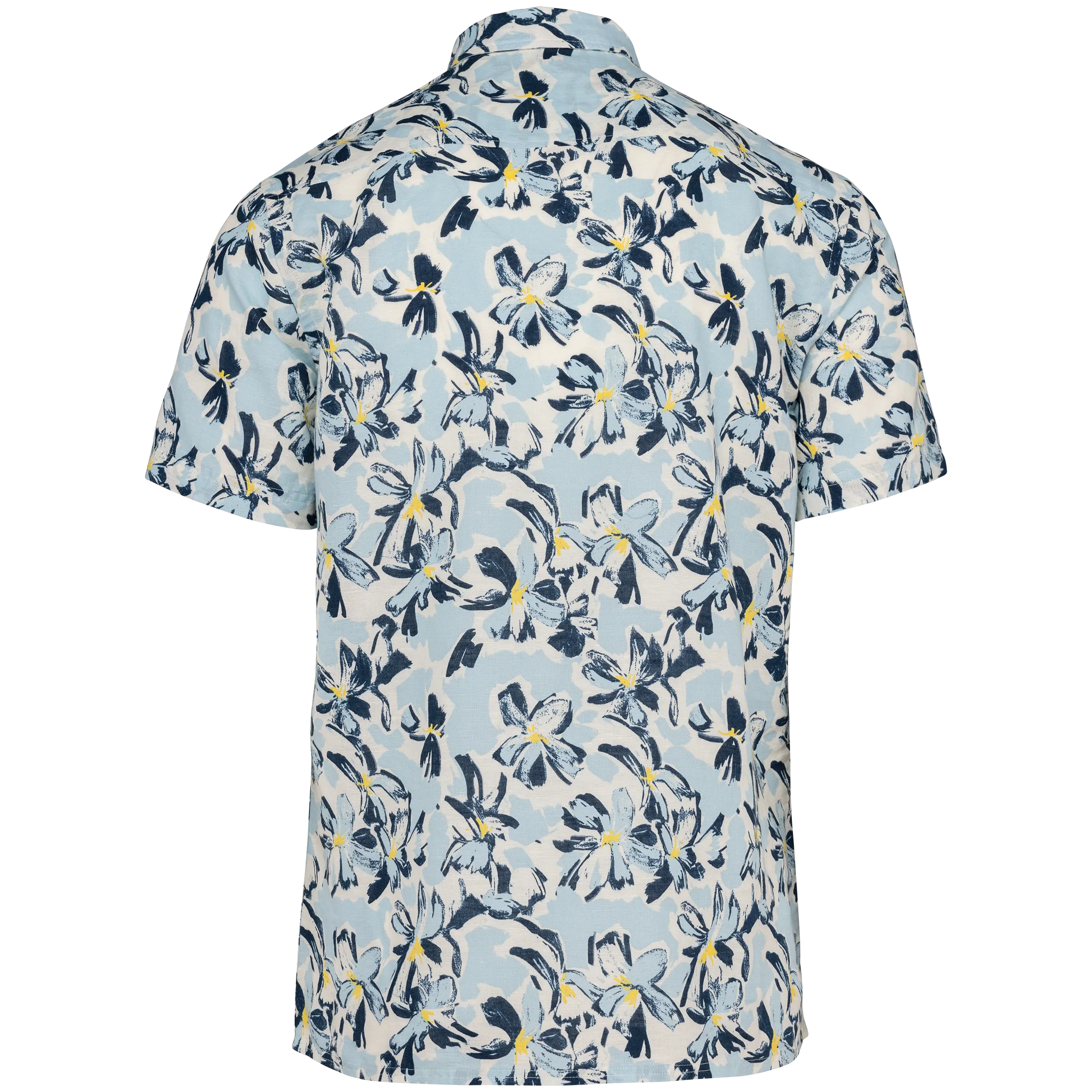 Camisa con estampado vegetal hombre