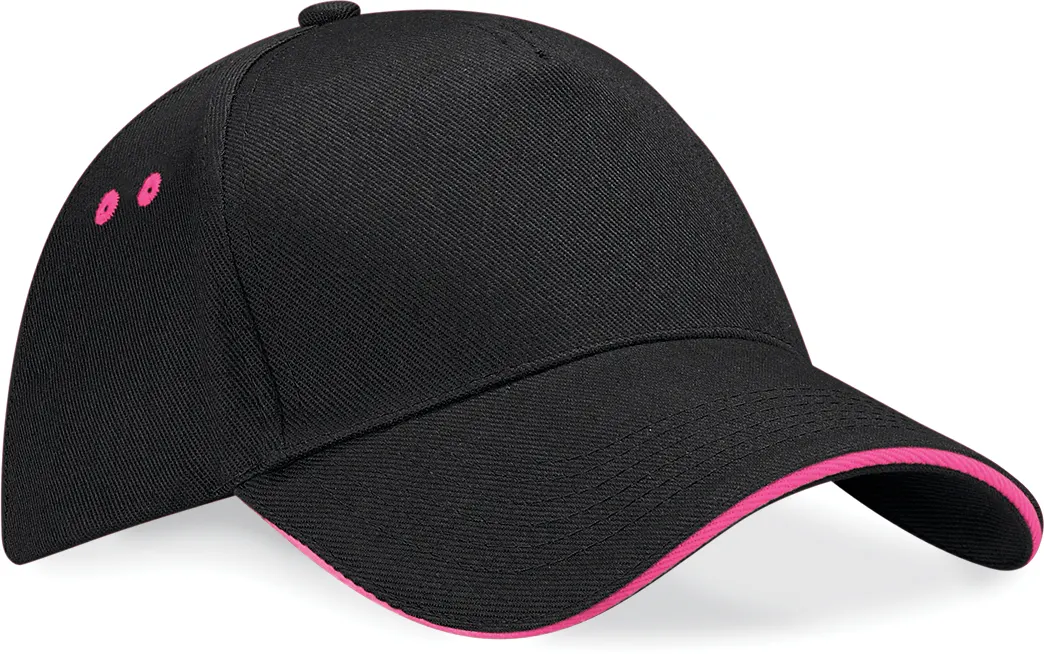 Gorra Ultimate - 5 paneles con sándwich contrastado