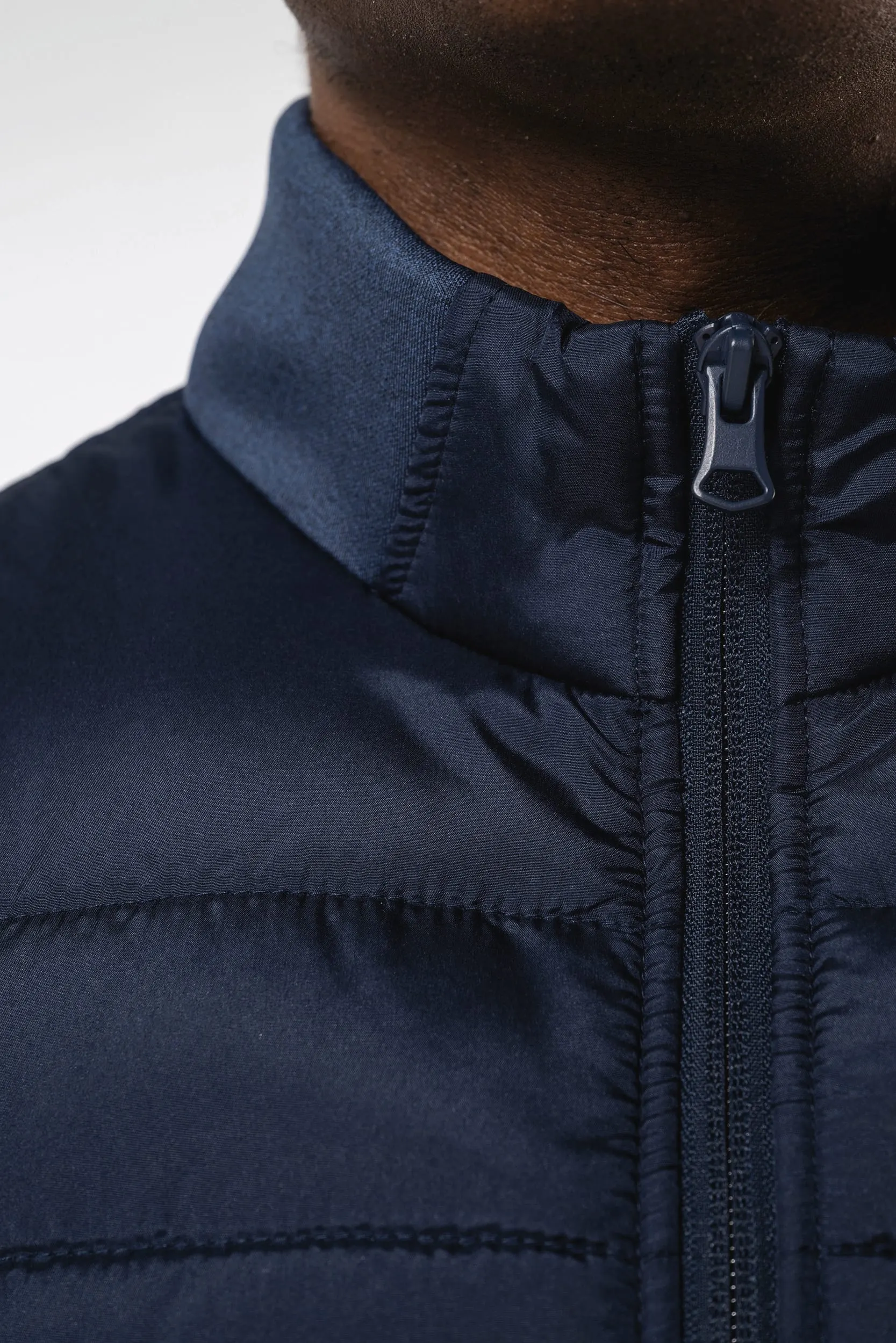 Chaleco bimaterial hombre