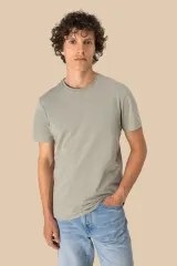 Camiseta ecorresponsable algodón orgánico y lino unisex
