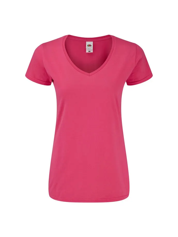 CAMISETA FRUIT OF THE LOOM LADIES ICONIC 150 V-NECK T