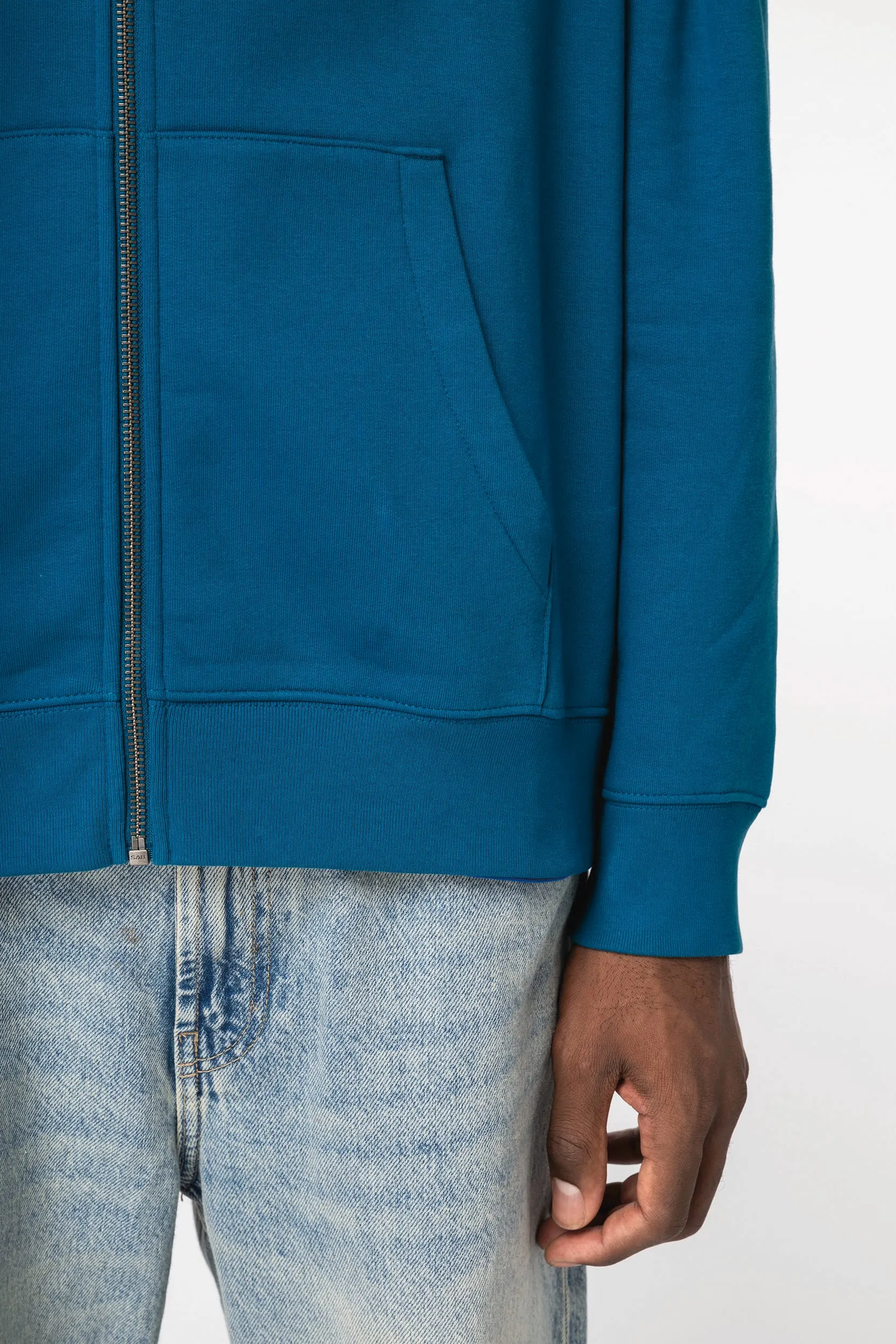 Sudadera ecorresponsable con cremallera y capucha unisex