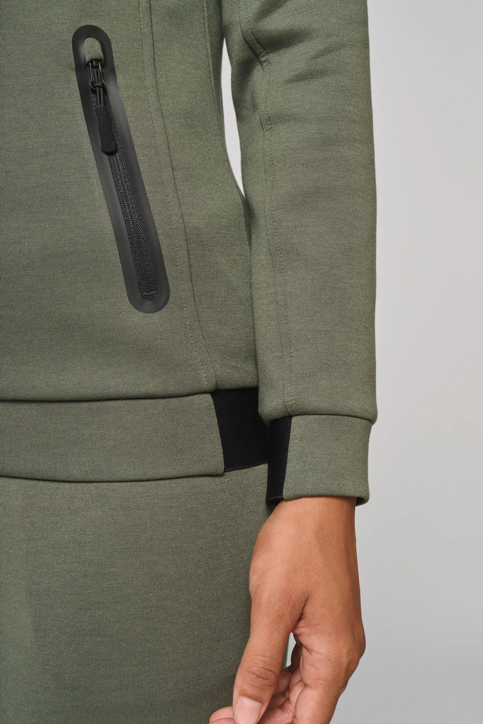Chaqueta cuello alto mujer