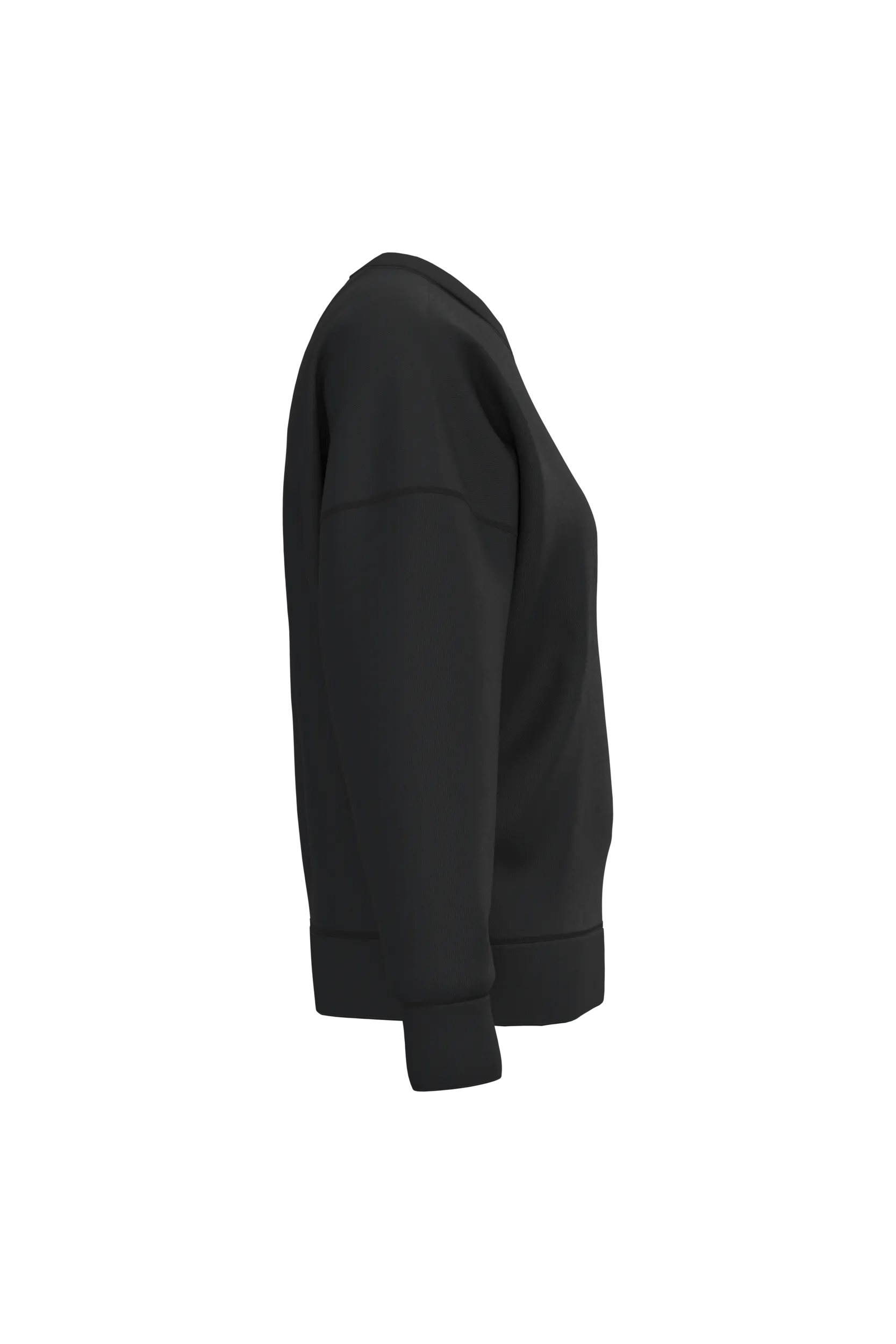Sudadera ecorresponsable cuello redondo hombros caídos mujer