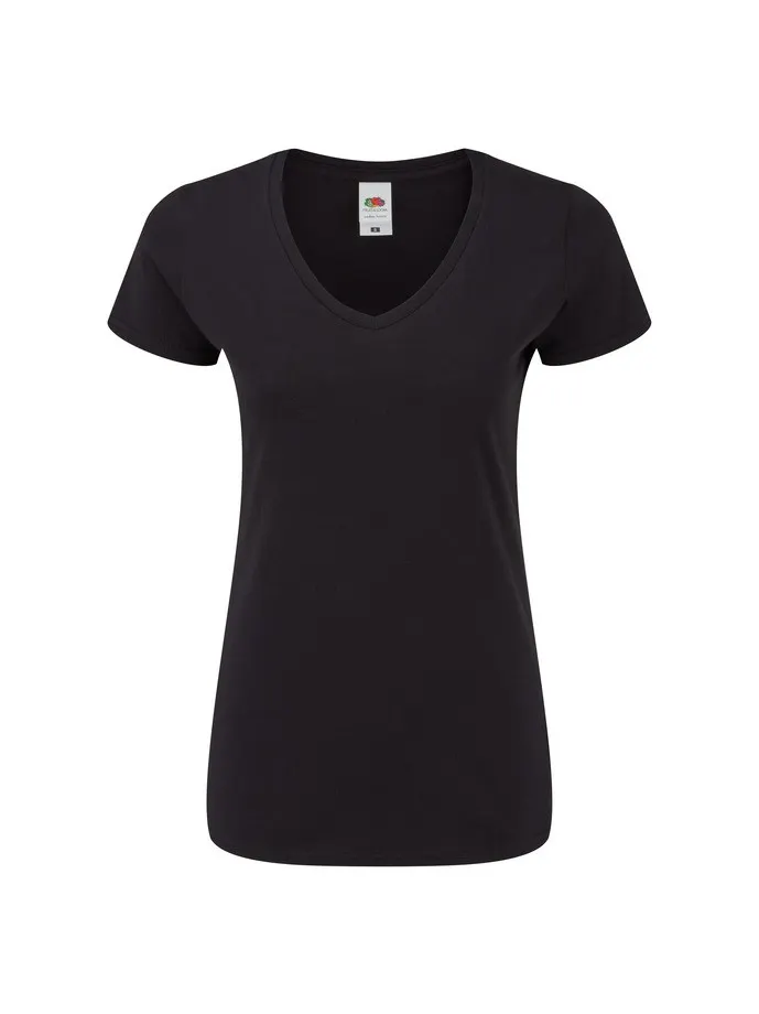 CAMISETA FRUIT OF THE LOOM LADIES ICONIC 150 V-NECK T