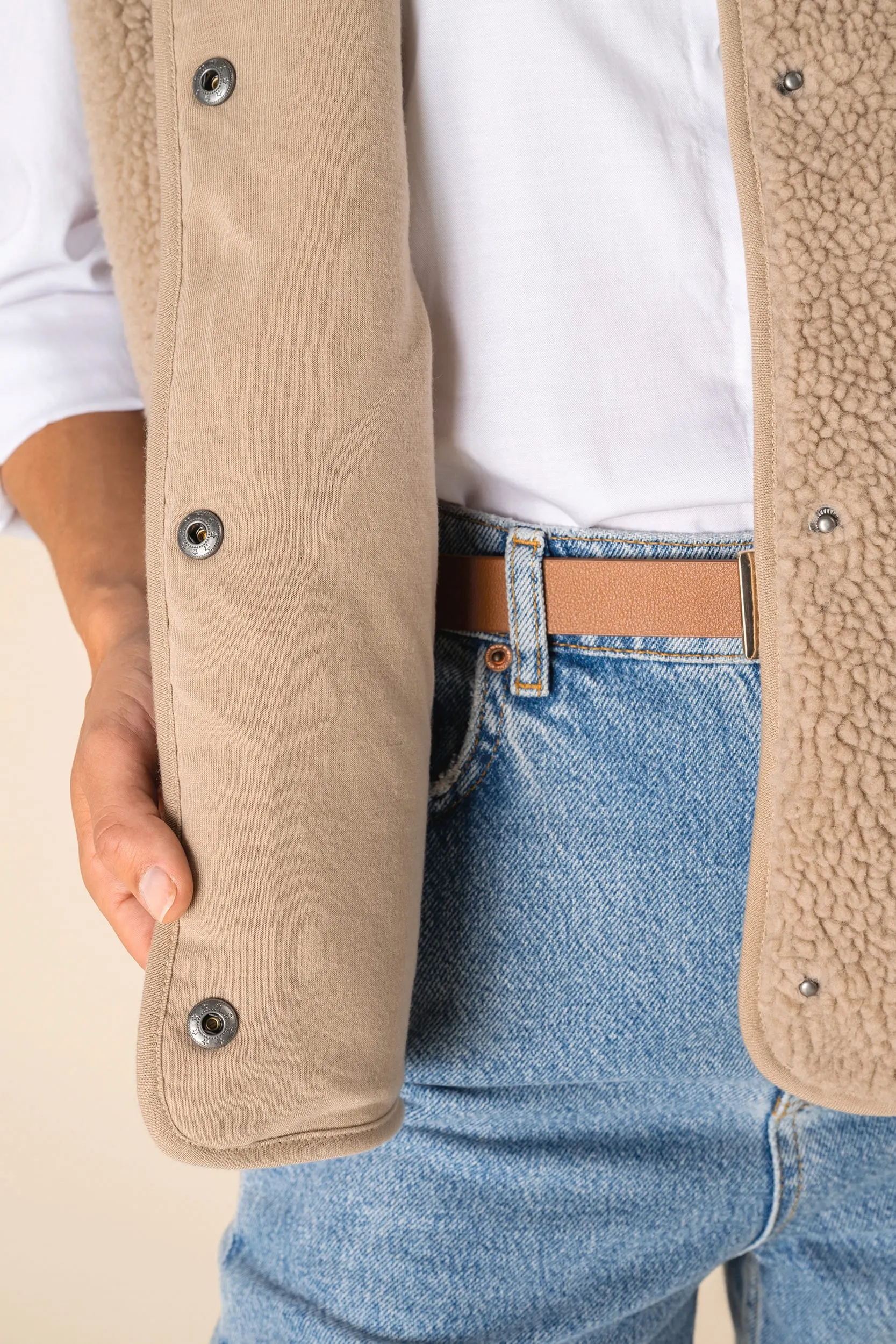 Chaleco de sherpa mujer<br/>