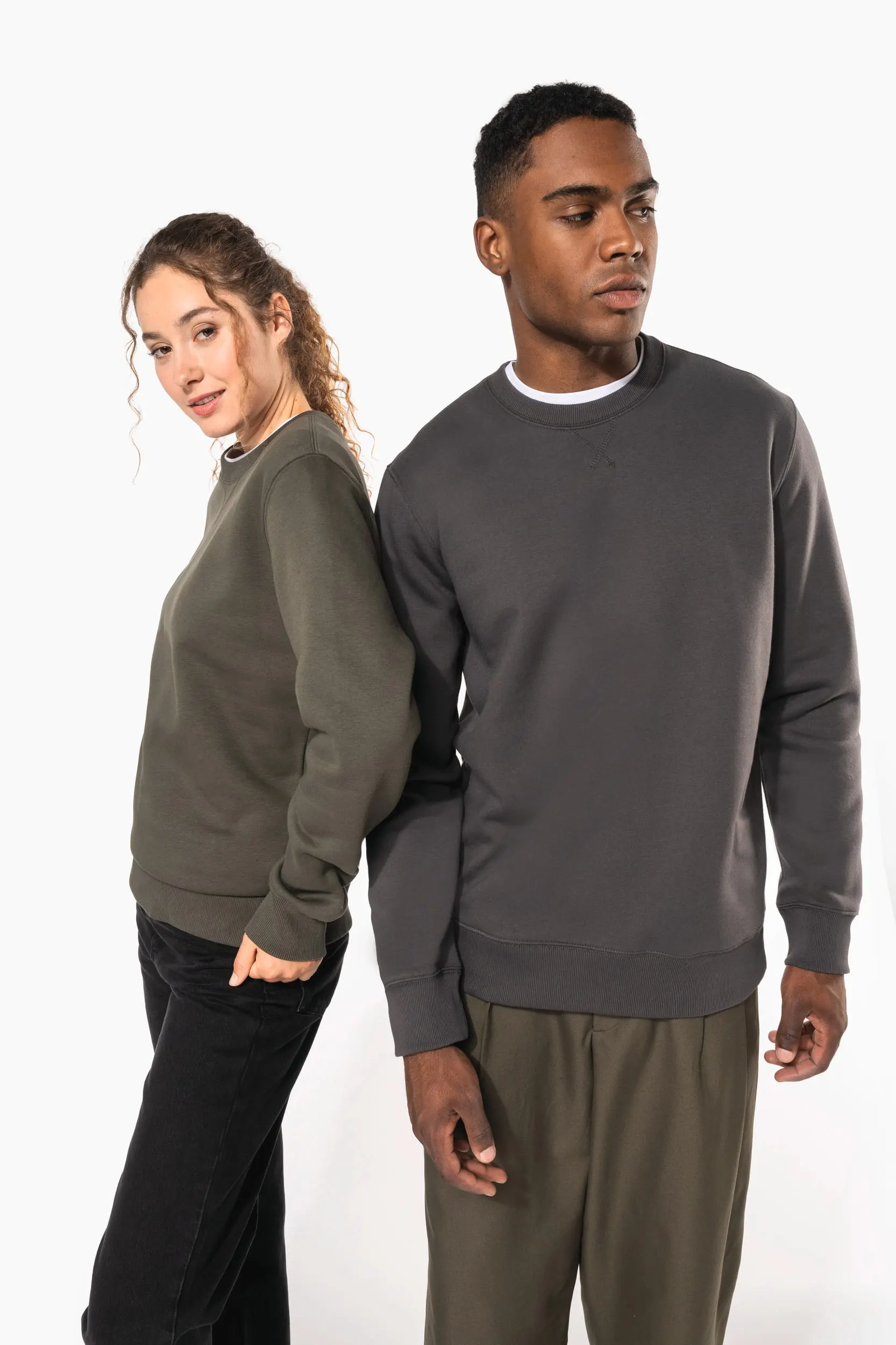 Sudadera cuello redondo