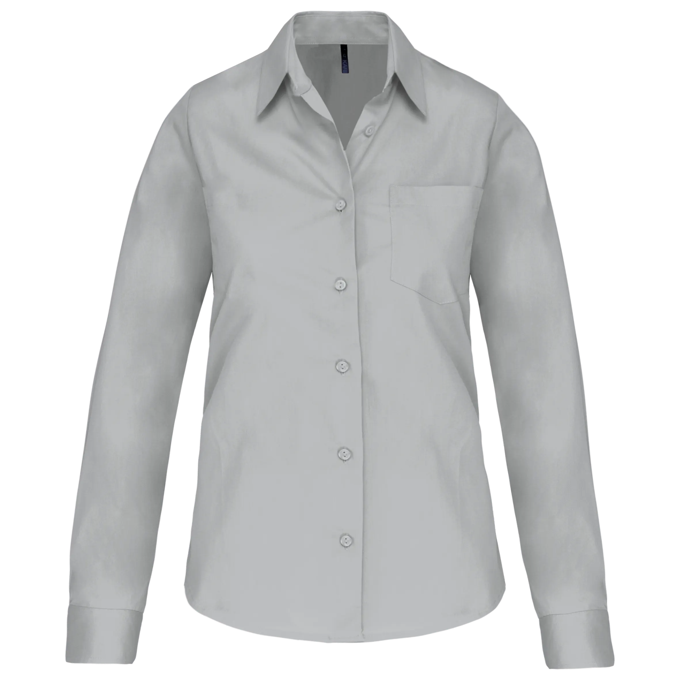Camisa popelina manga larga mujer