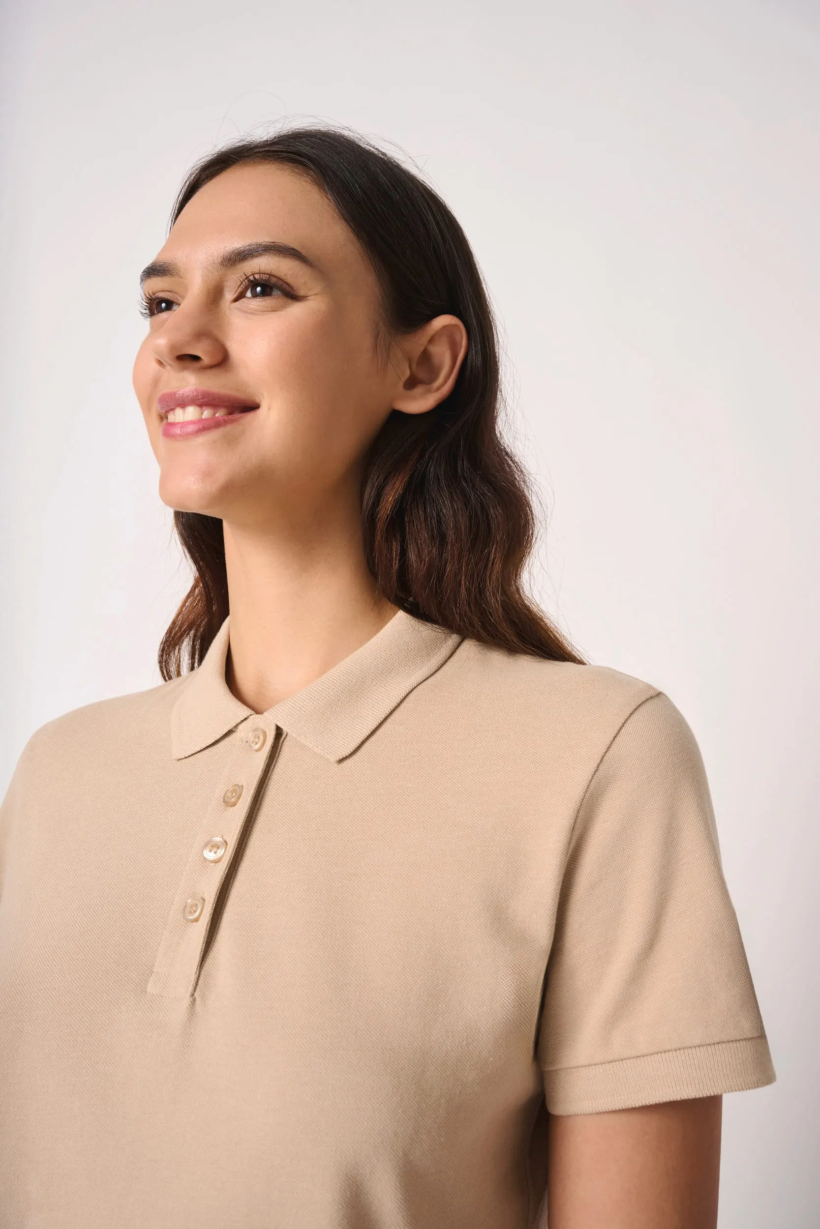 Polo punto piqué mujer