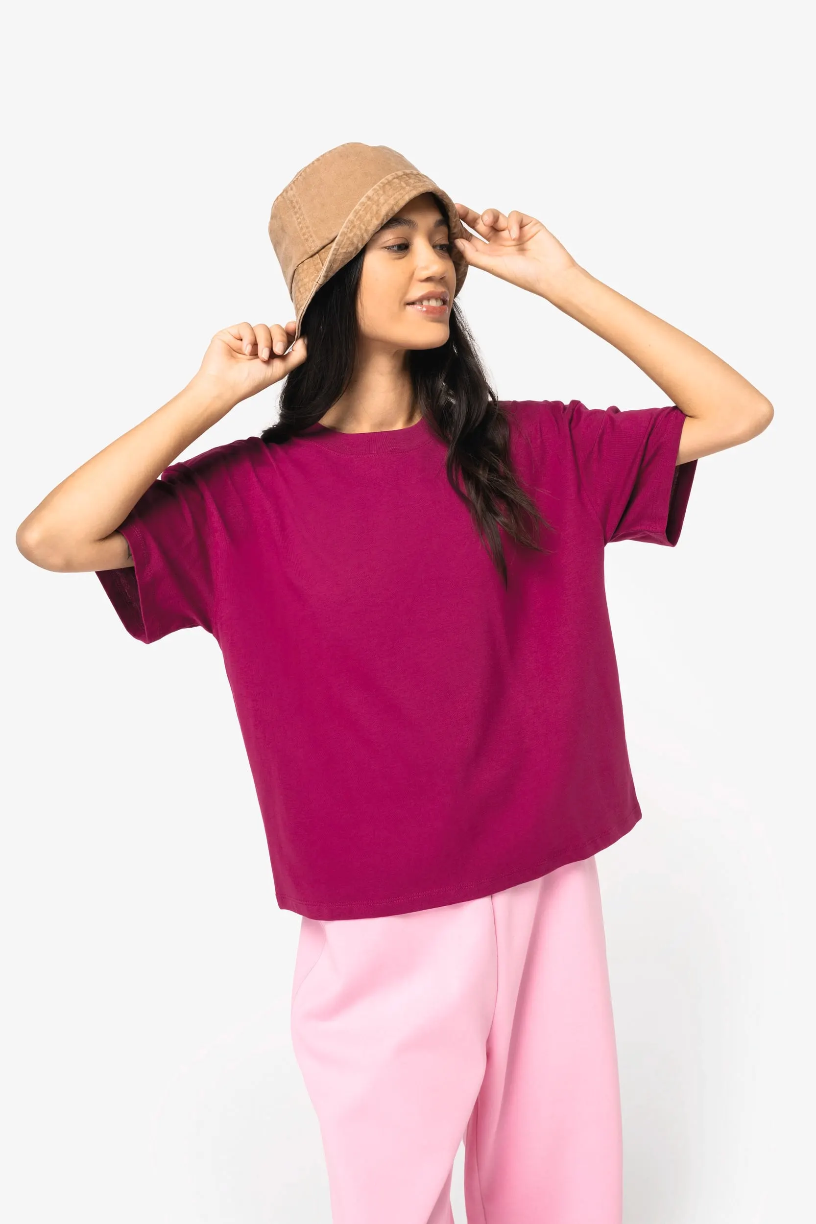 Camiseta ecorresponsable oversize mujer