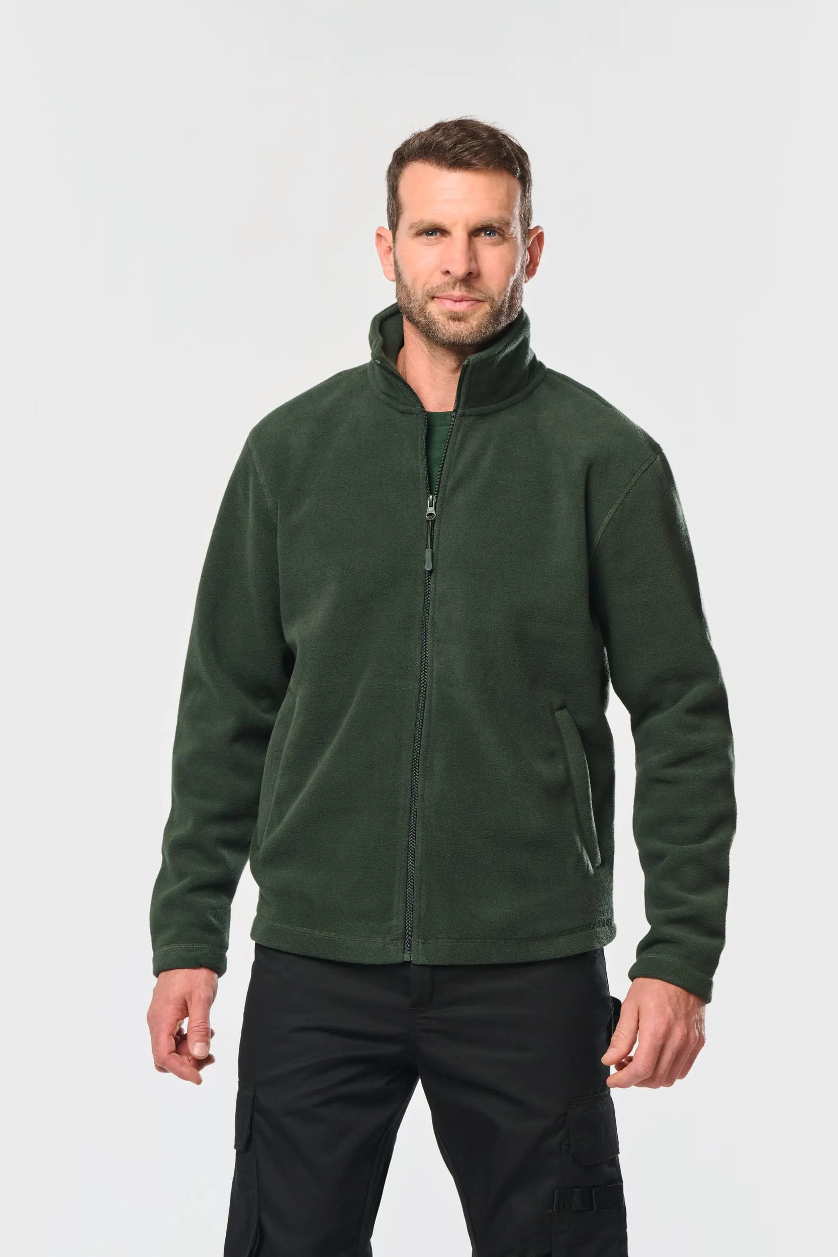 Chaqueta micropolar con cremallera hombre