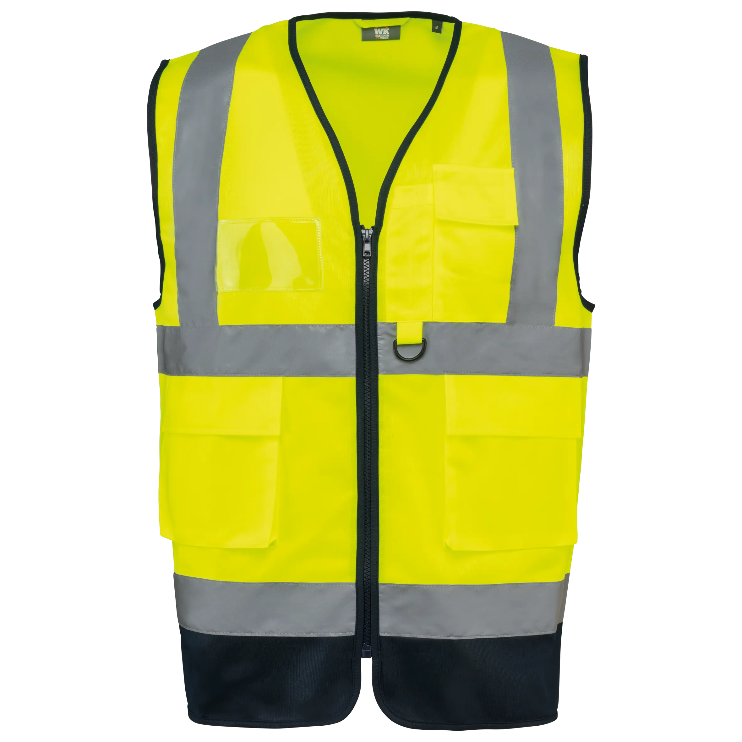 Chaleco de seguridad alta visibilidad reciclado con cremallera unisex