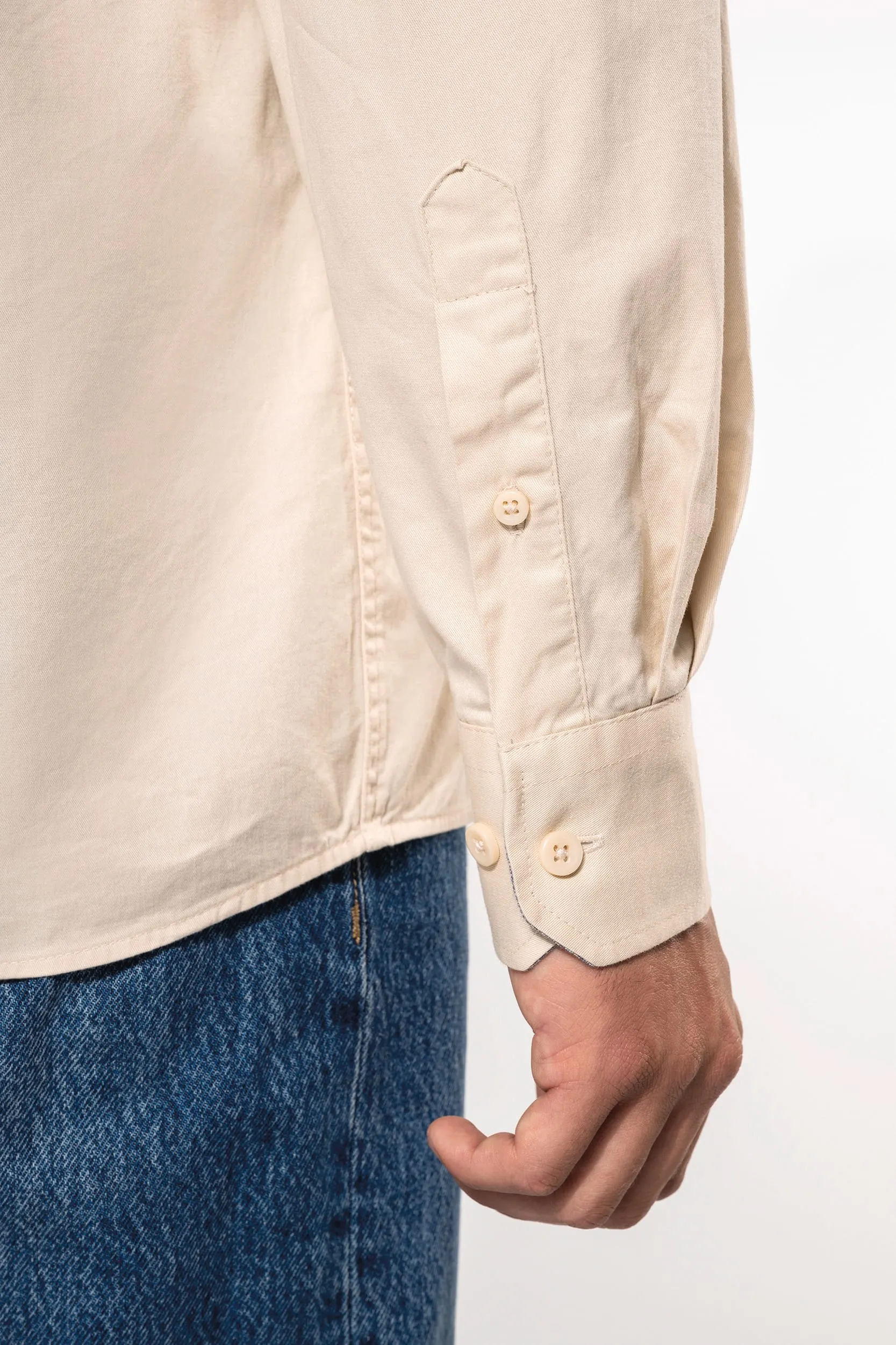 Camisa de algodón Nevada de manga larga para hombre