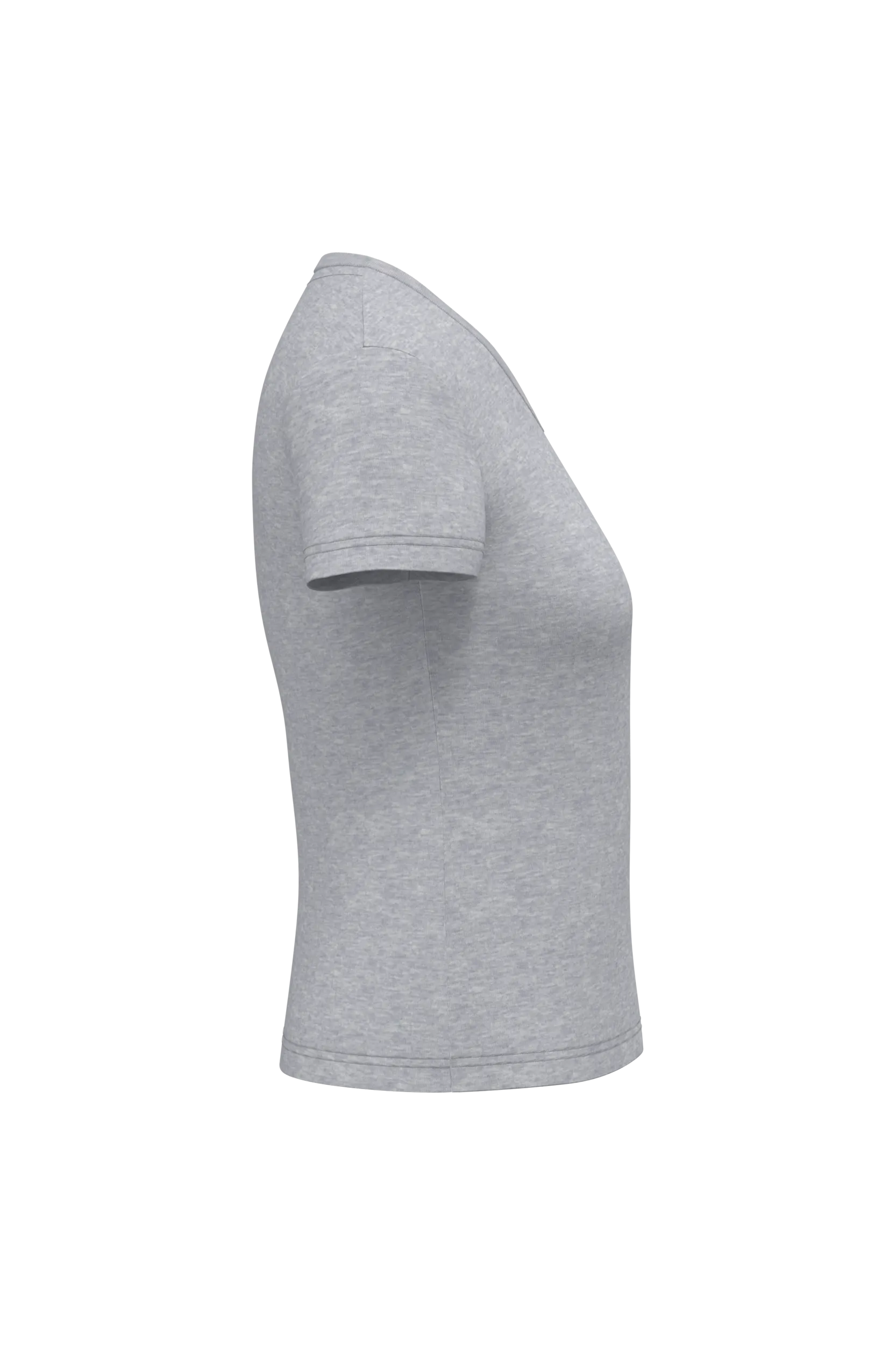 Camiseta ecorresponsable antibacteriana cuello de pico mujer