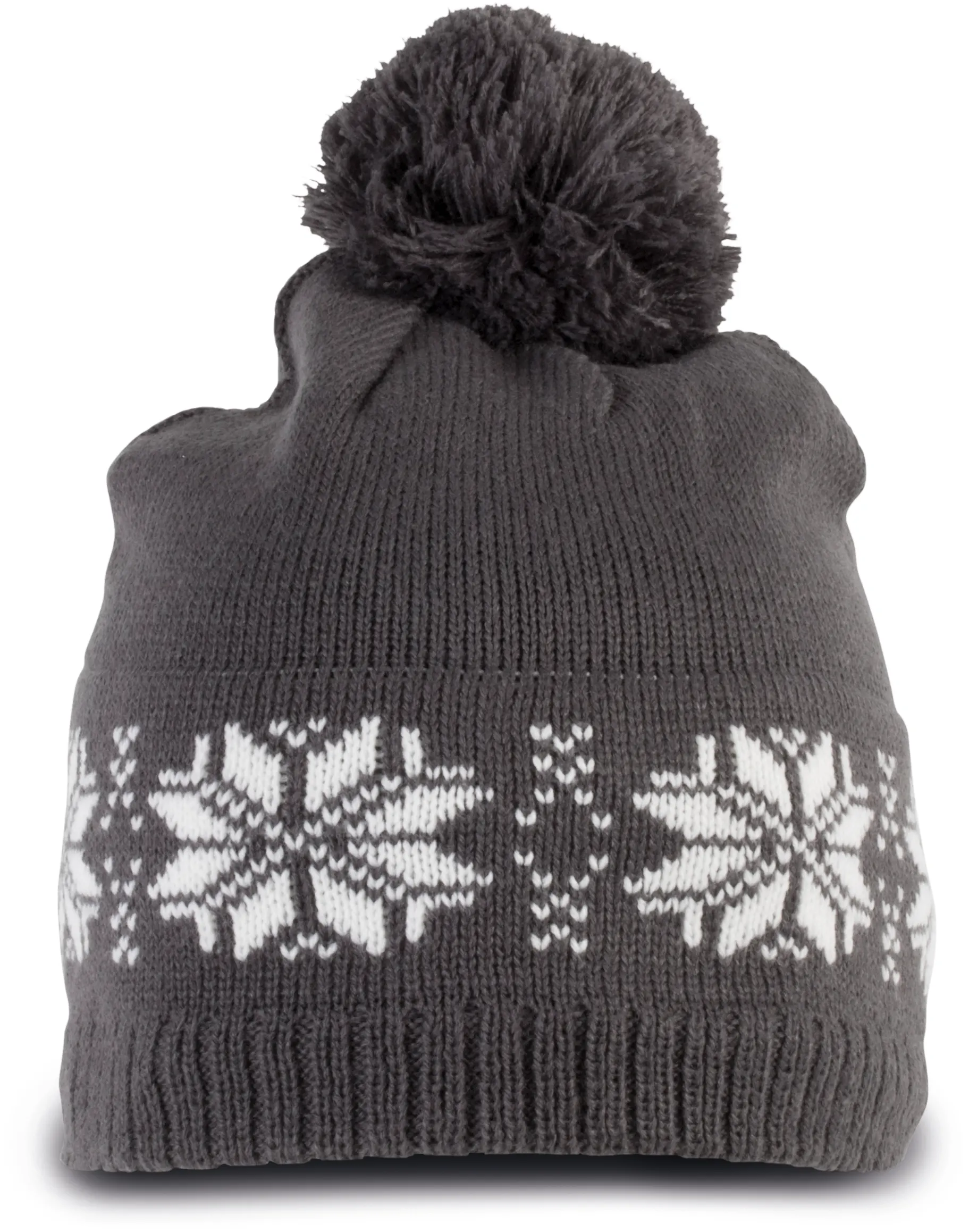 Gorro navideño de punto con motivo de estrellas