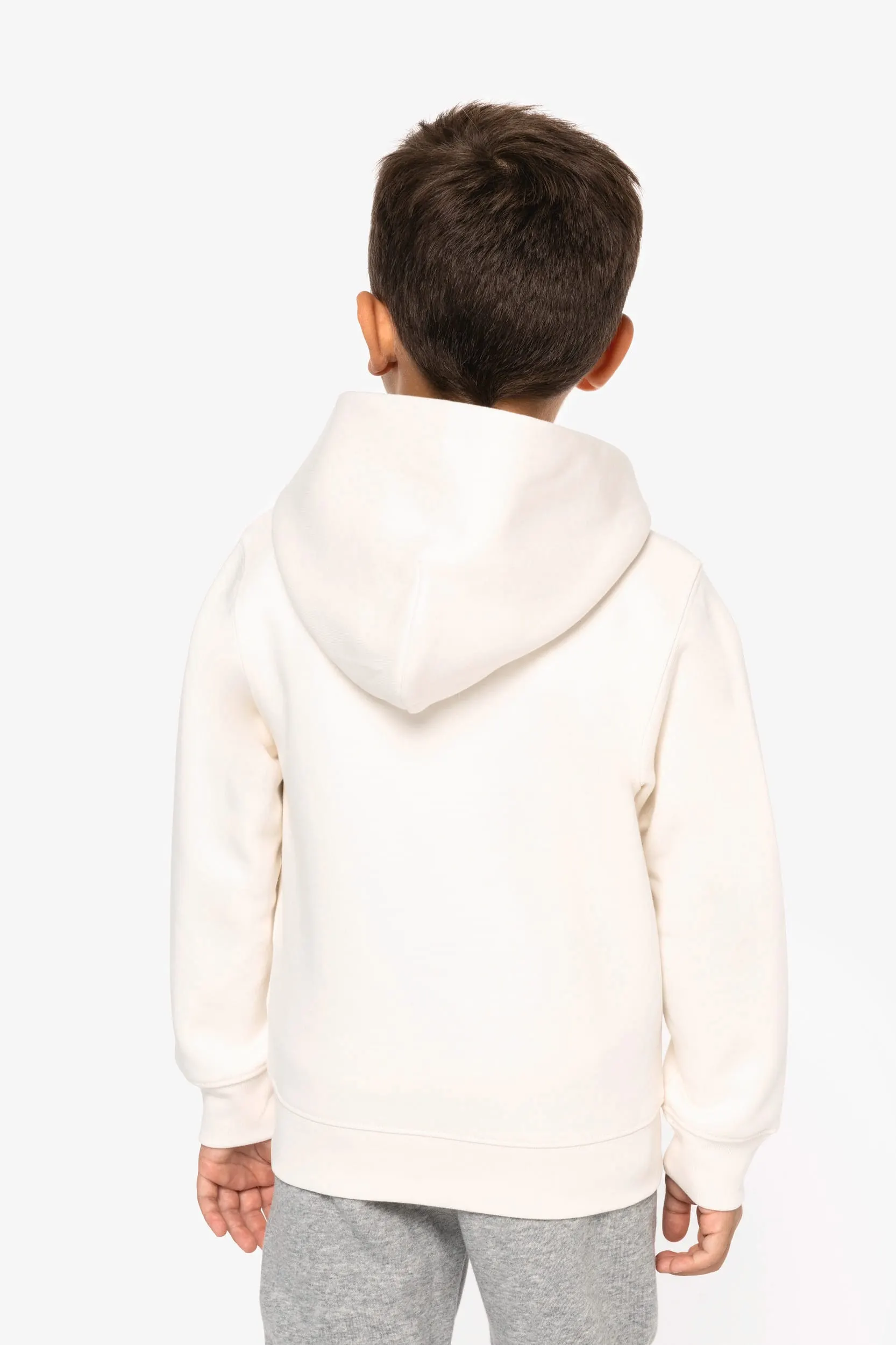 Sudadera  ecorresponsable con capucha infantil