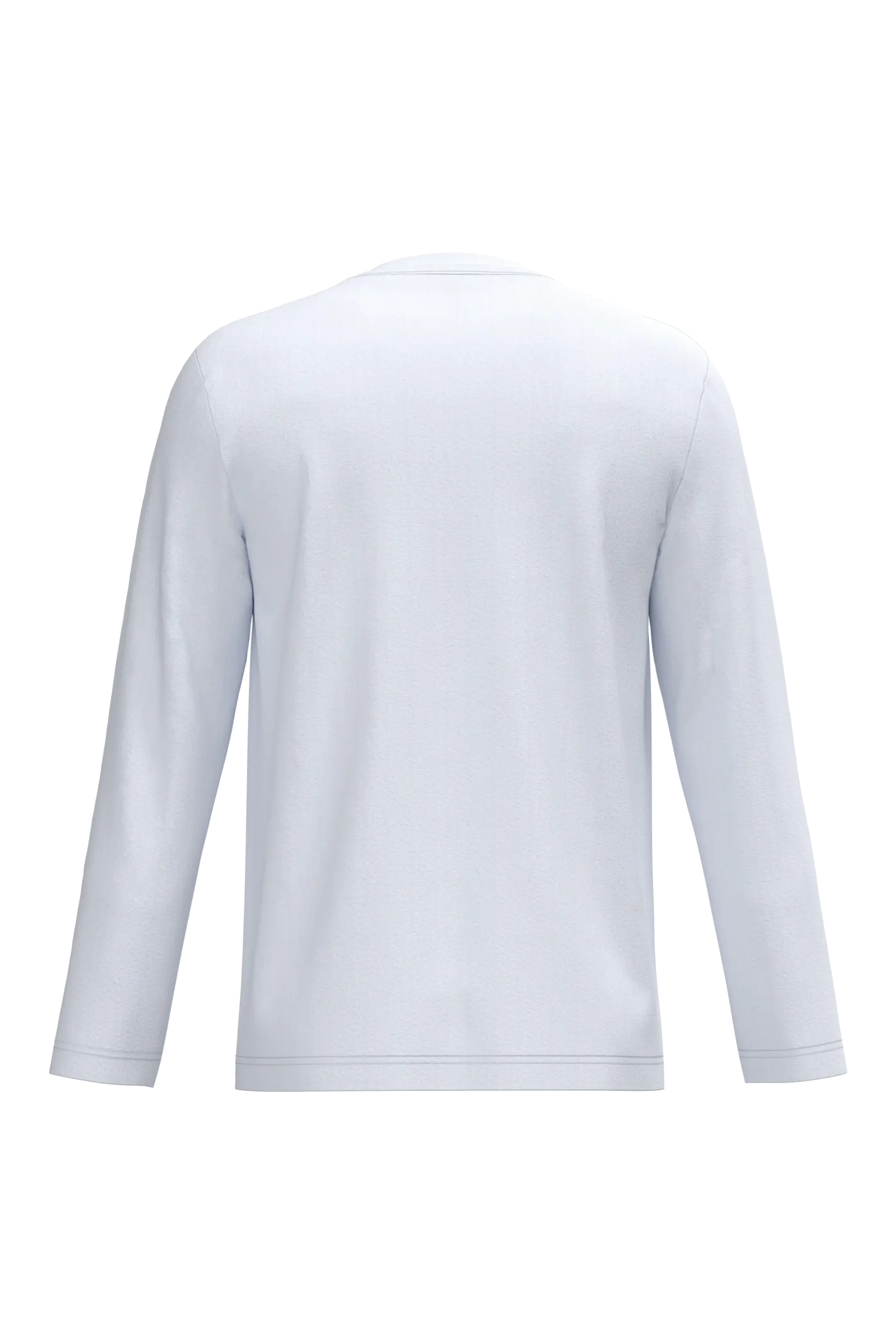 Camiseta manga larga y cuello de pico hombre