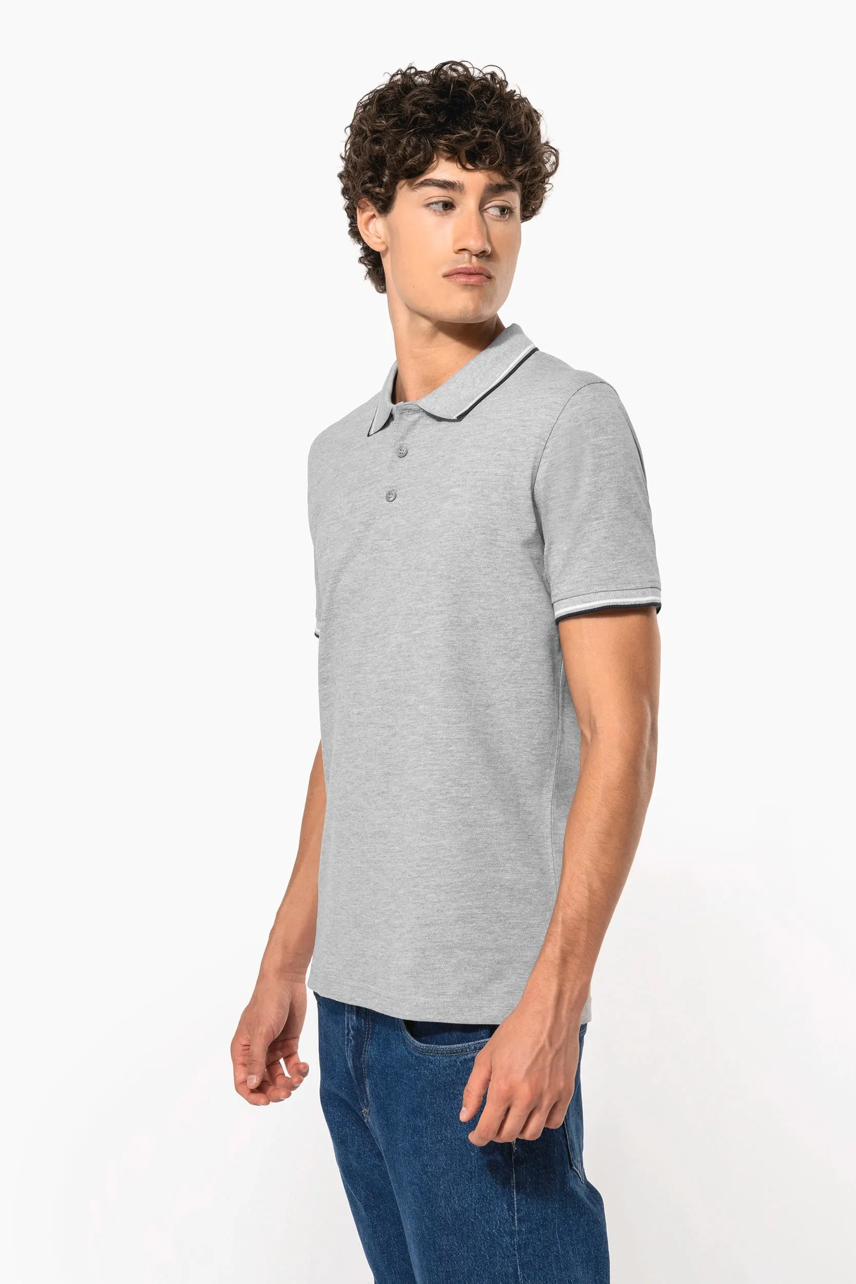 Polo de manga corta hombre