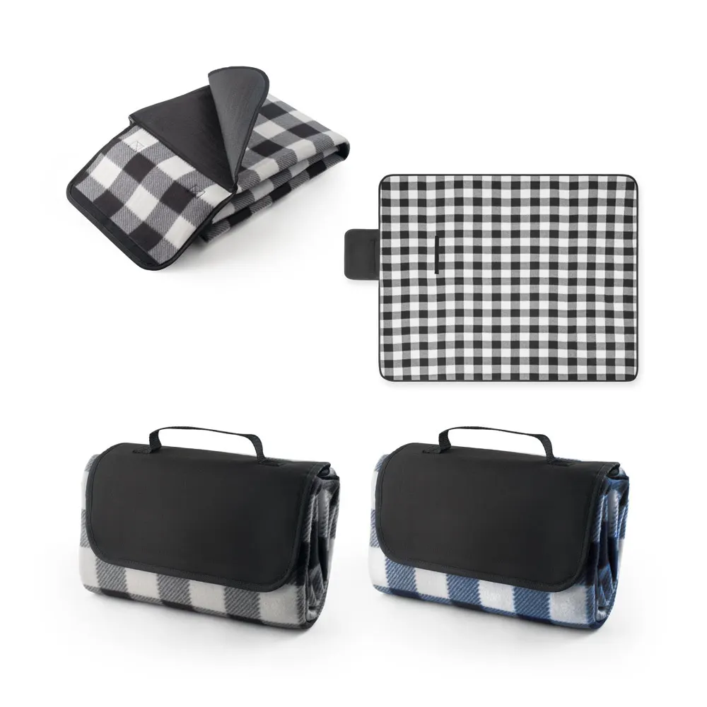 RILEY II. Manta de picnic con forro de EPE (180 g/m²) con estampado