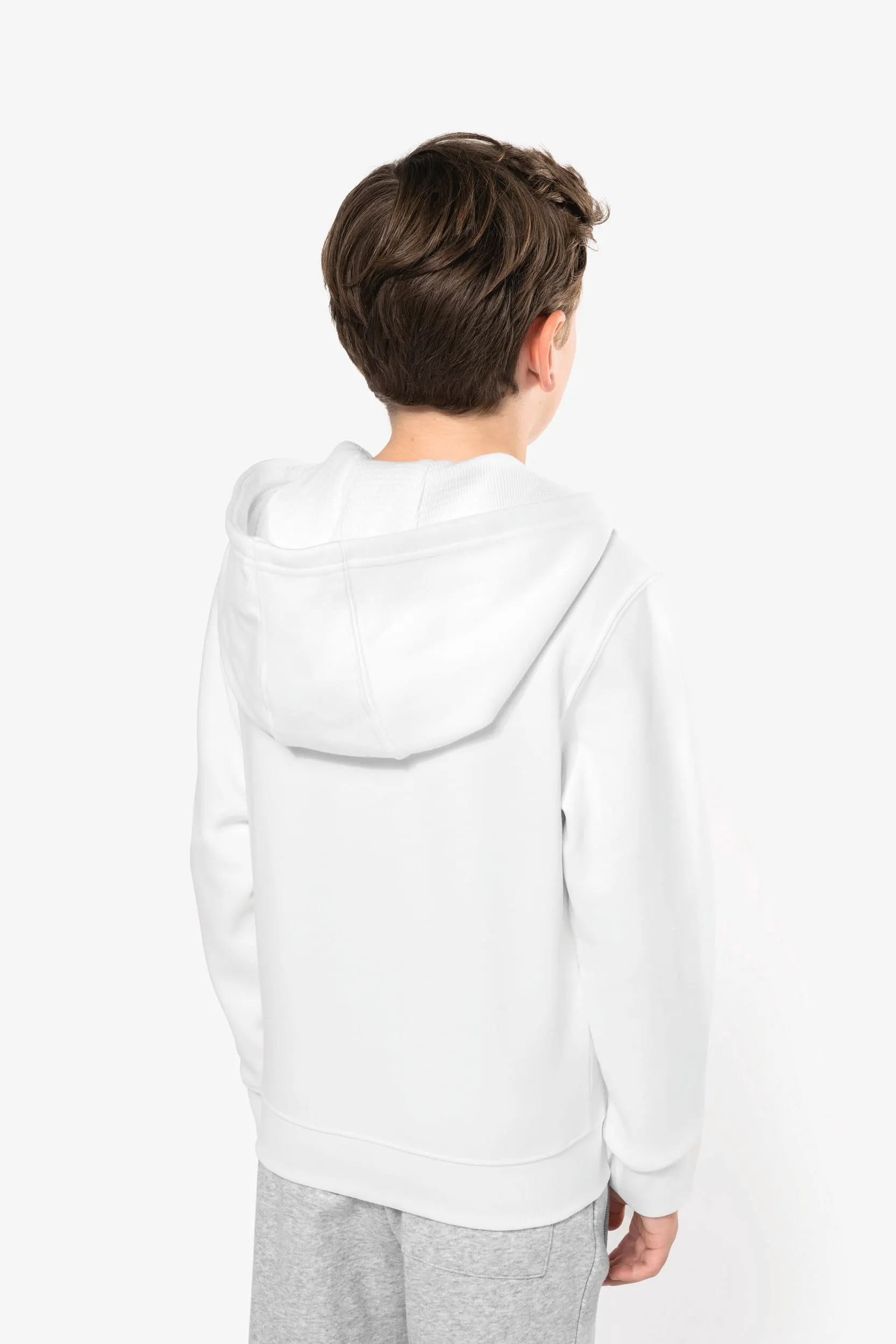 Sudadera capucha y cremallera niños