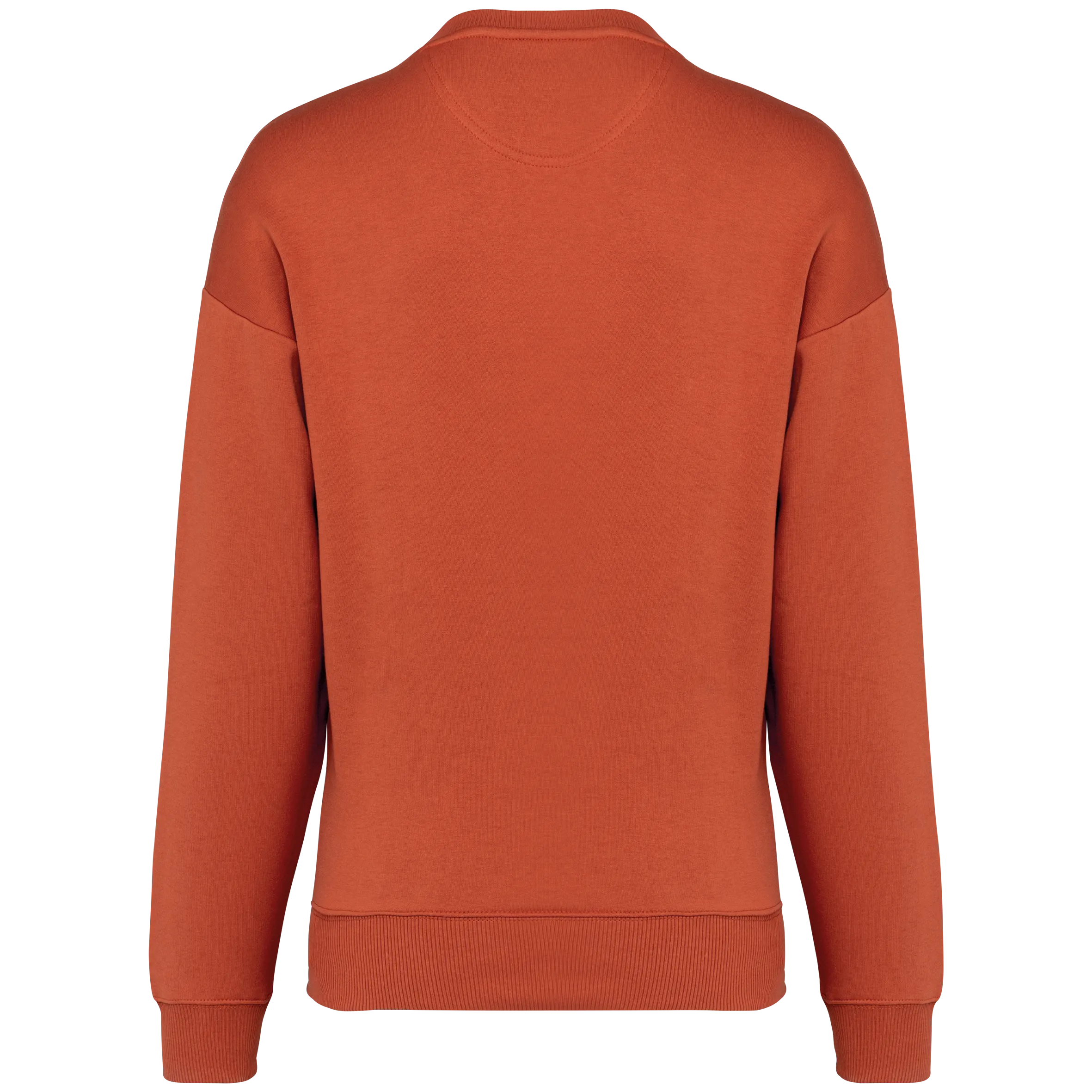 Sudadera ecorresponsable cuello redondo oversize unisex