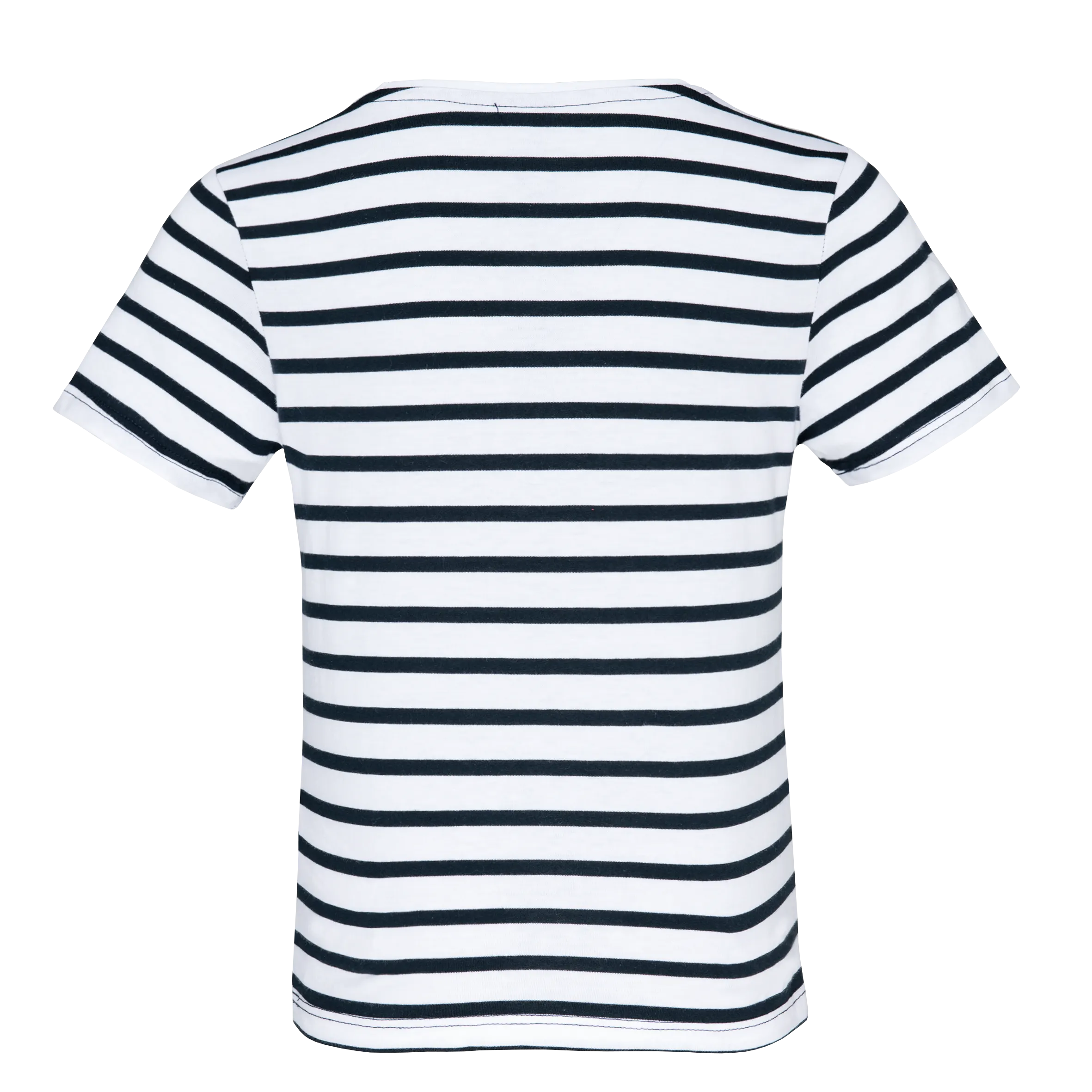 Camiseta Marinero a rayas con bolsillo manga corta para niños