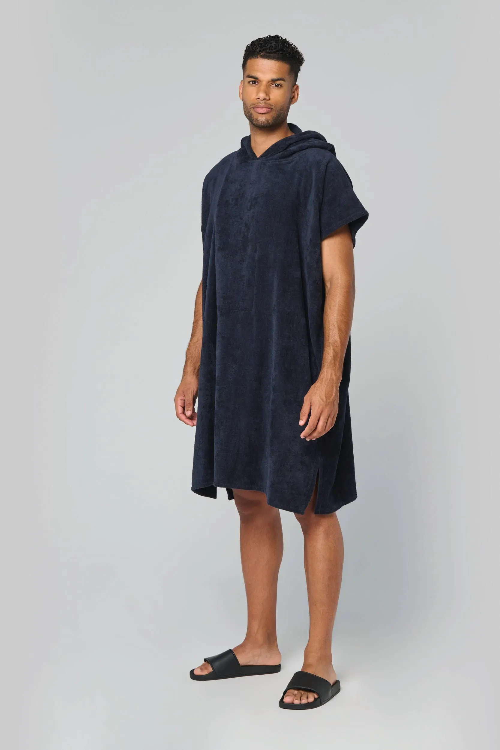 Poncho de rizo con capucha - Unisex