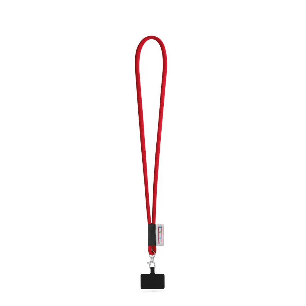 GOSPORT. SET Lanyard TUBE Long (Ø 7 mm) con mosquetón de gatillo de 9 mm y soporte para teléfono móvil