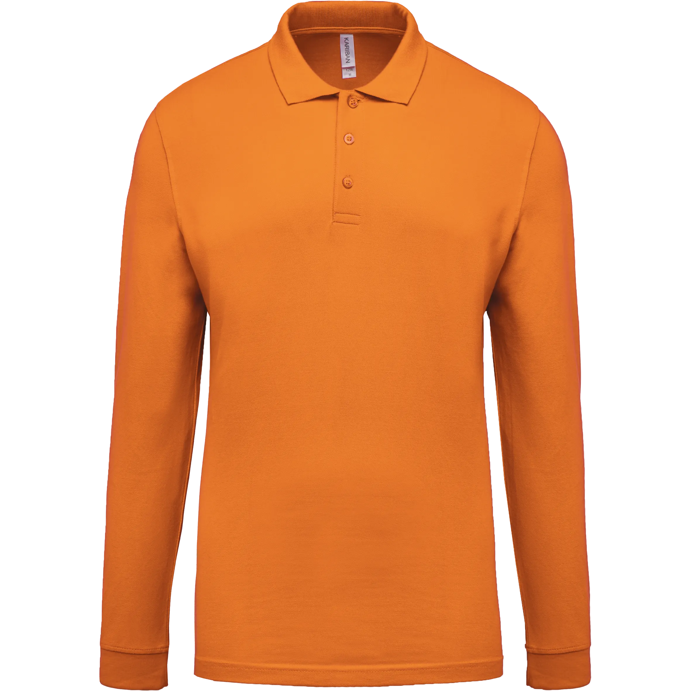 Polo piqué de manga larga de hombre