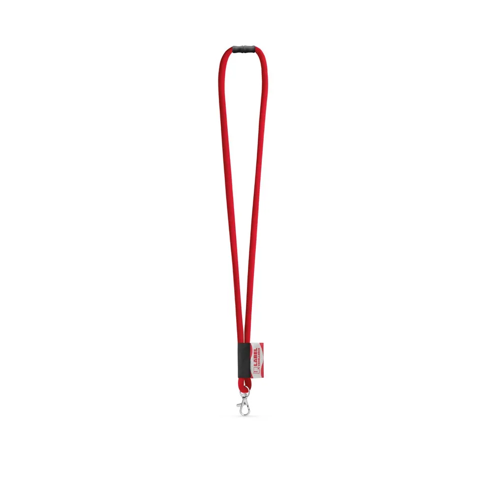WISBECH. SET Lanyard TUBE Long (Ø 7 mm) con mosquetón de gatillo de 9 mm y cierre de seguridad de Ø 7 mm