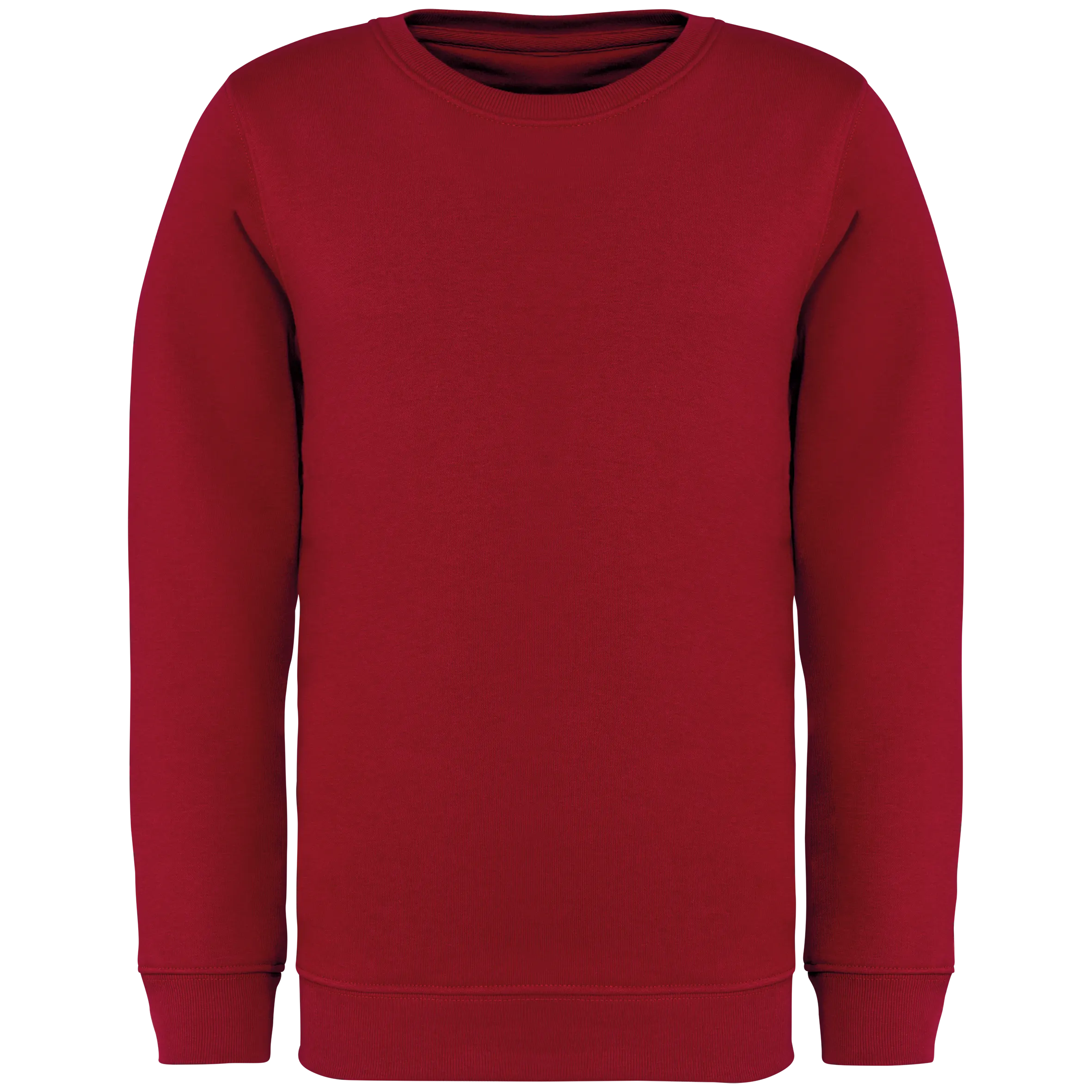 Sudadera ecorresponsable cuello redondo infantil