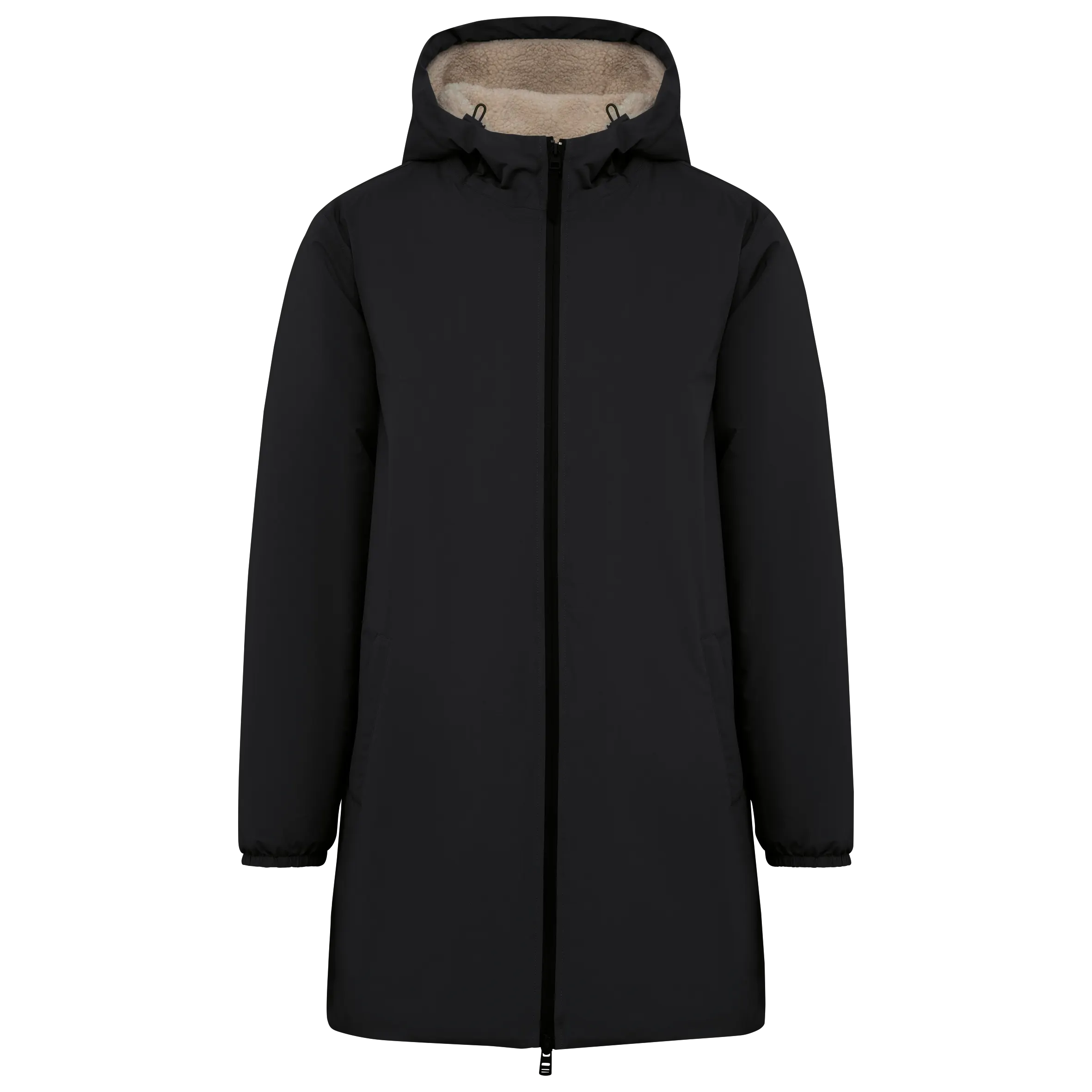 Chaqueta ecorresponsable impermeable con forro de sherpa unisex