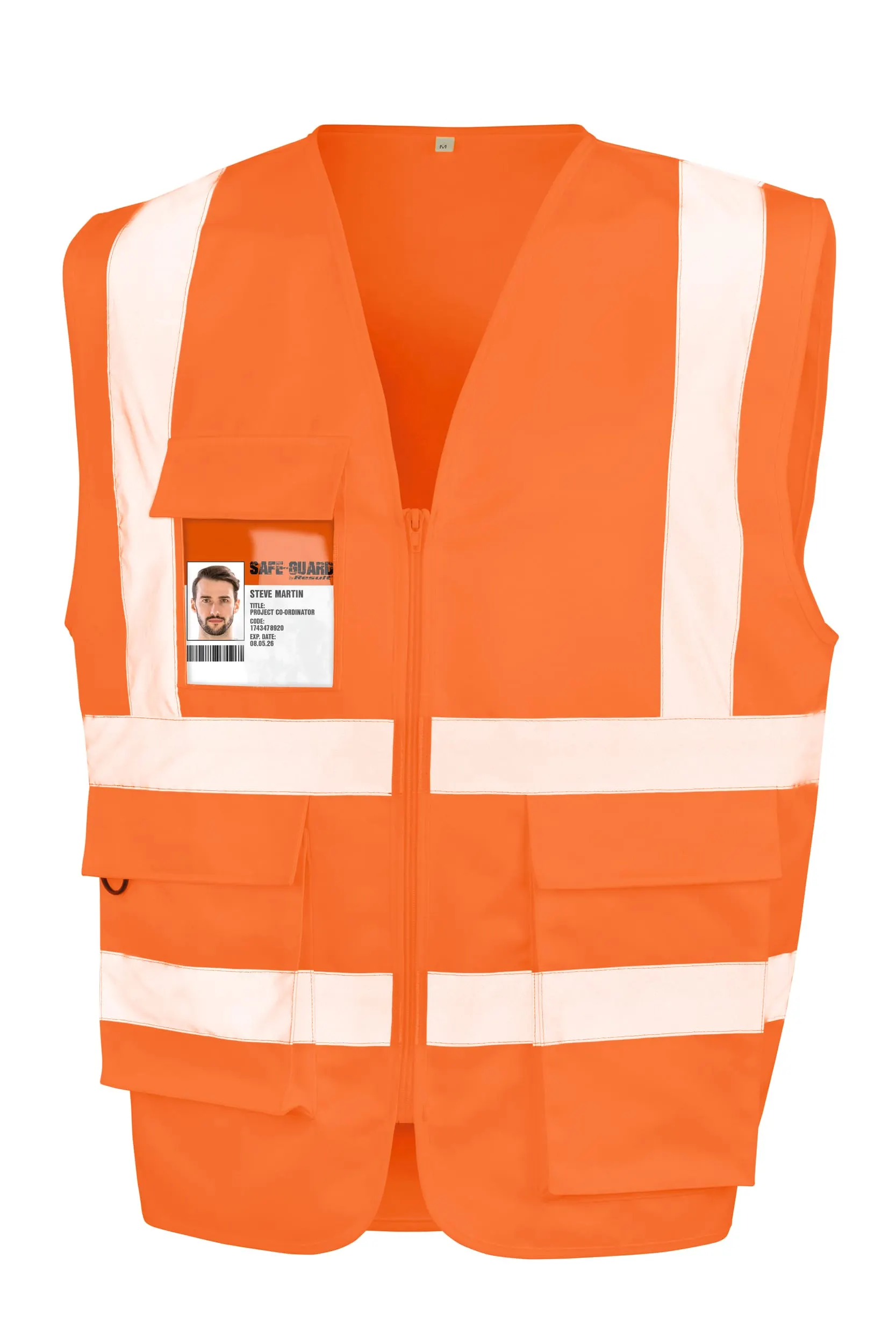 Chaleco de seguridad con cremallera