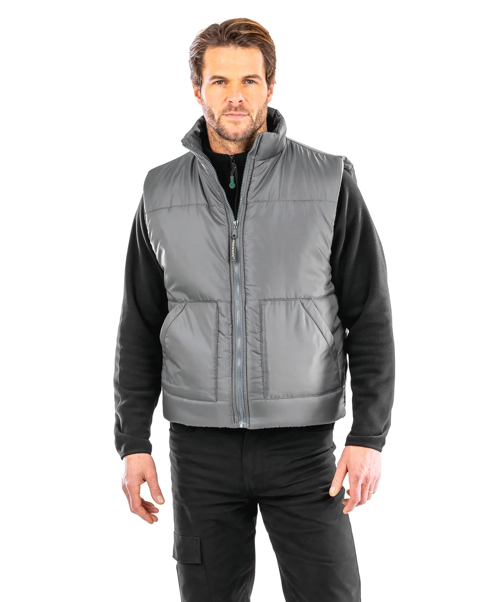 Chaleco acolchado con forro polar