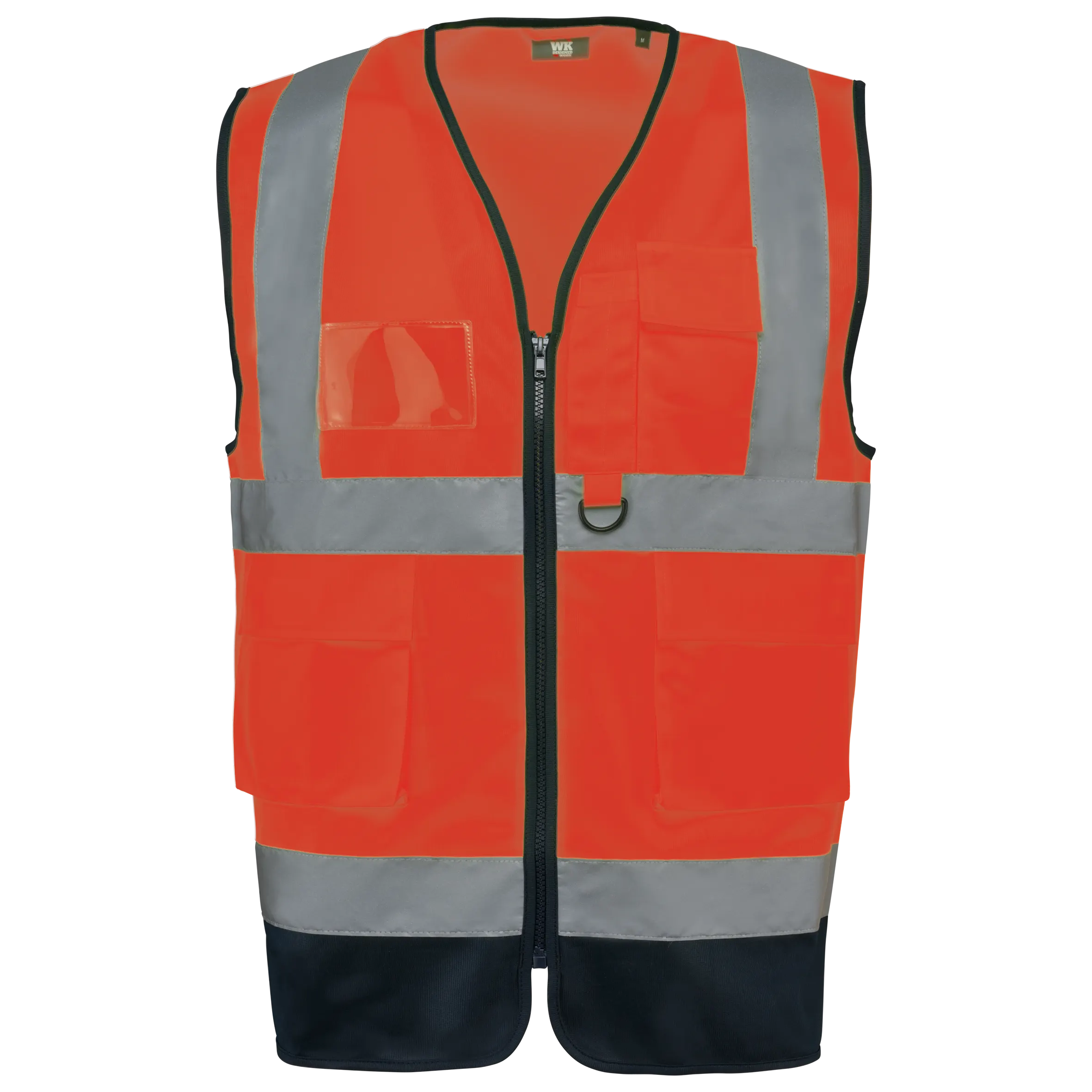Chaleco de seguridad alta visibilidad reciclado con cremallera unisex
