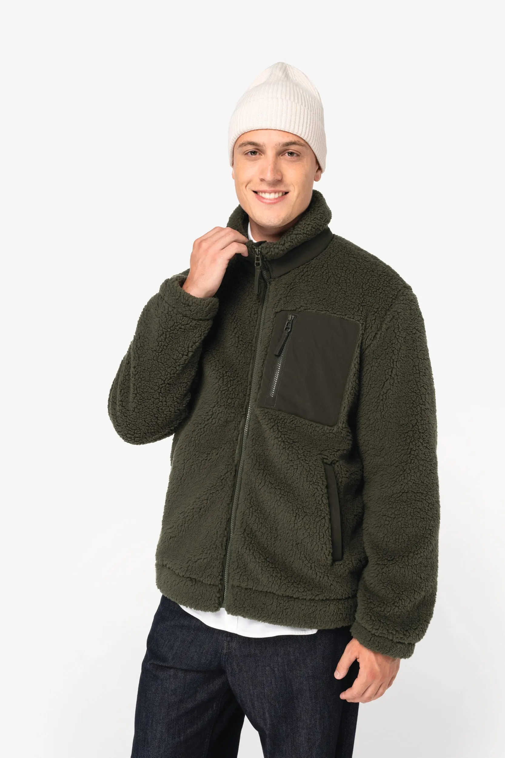 Chaqueta ecorresponsable de sherpa unisex