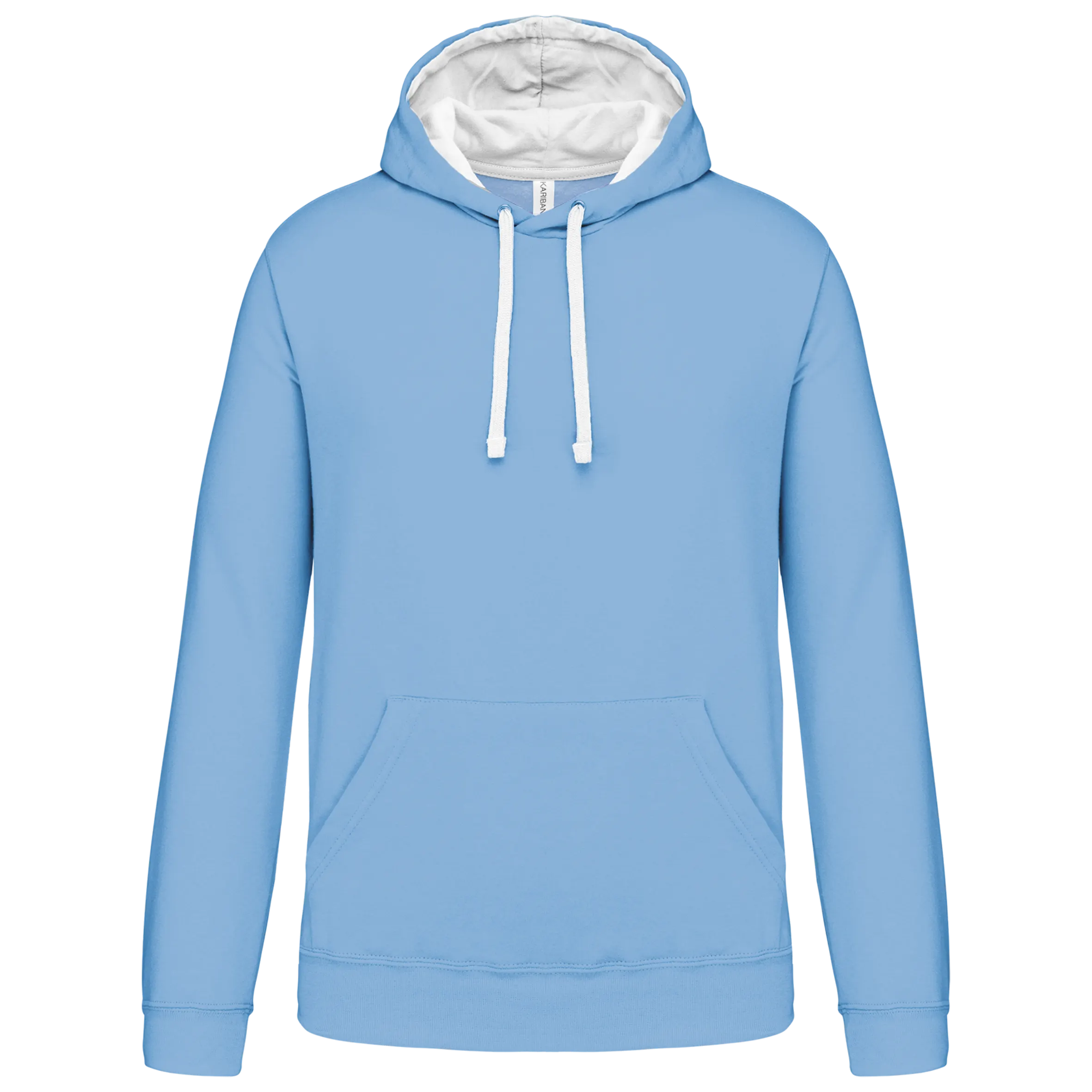 Sudadera capucha contrastada hombre