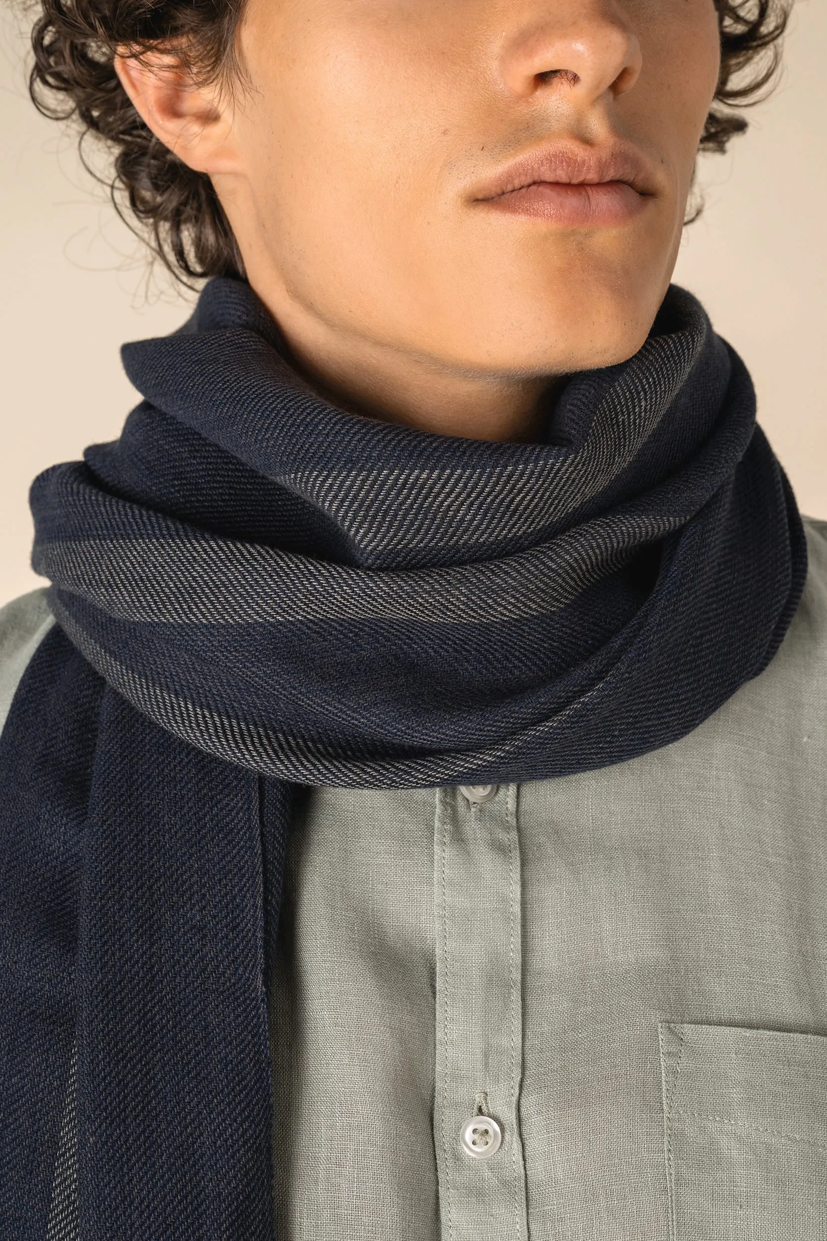 Fular a rayas unisex
