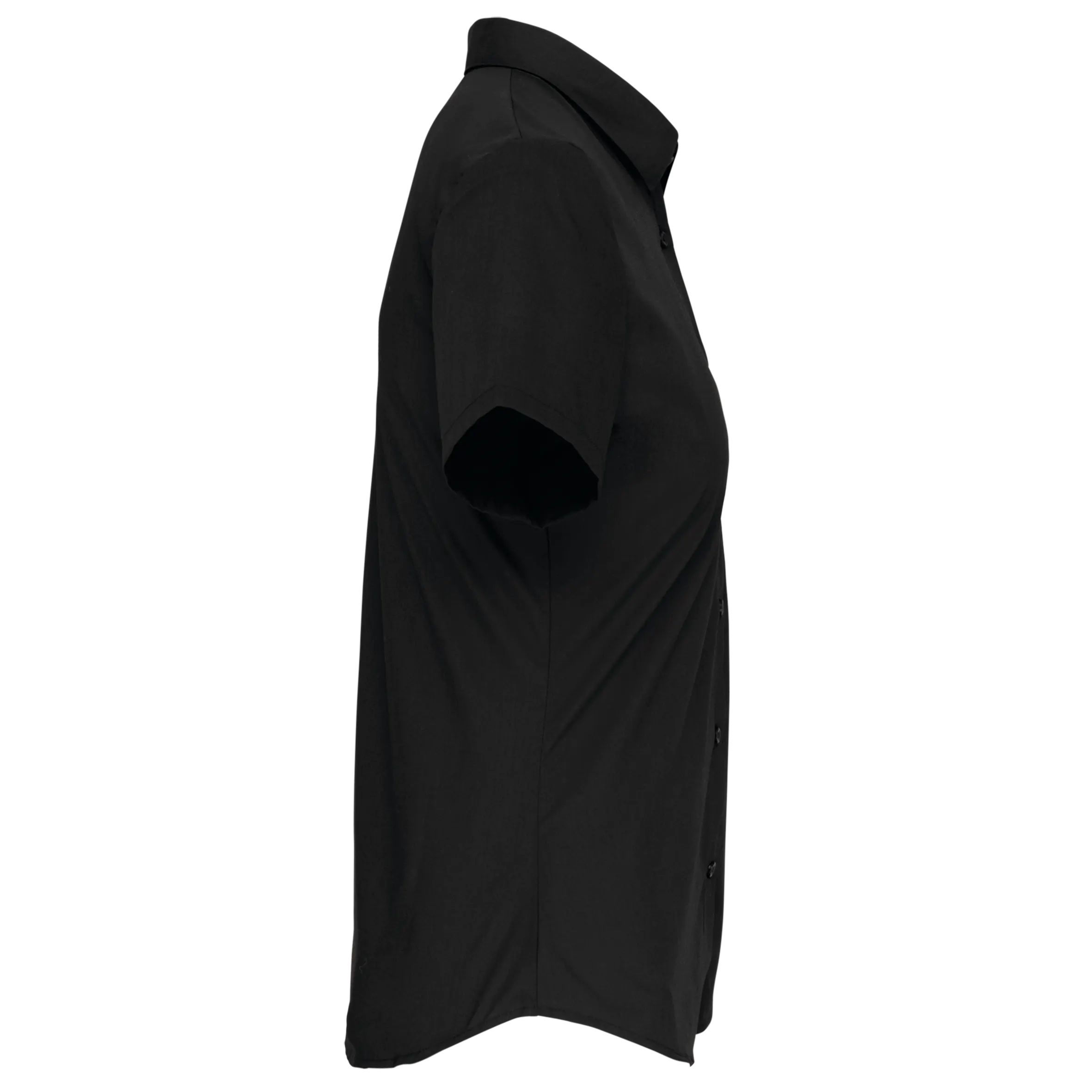 Camisa popelina manga corta mujer