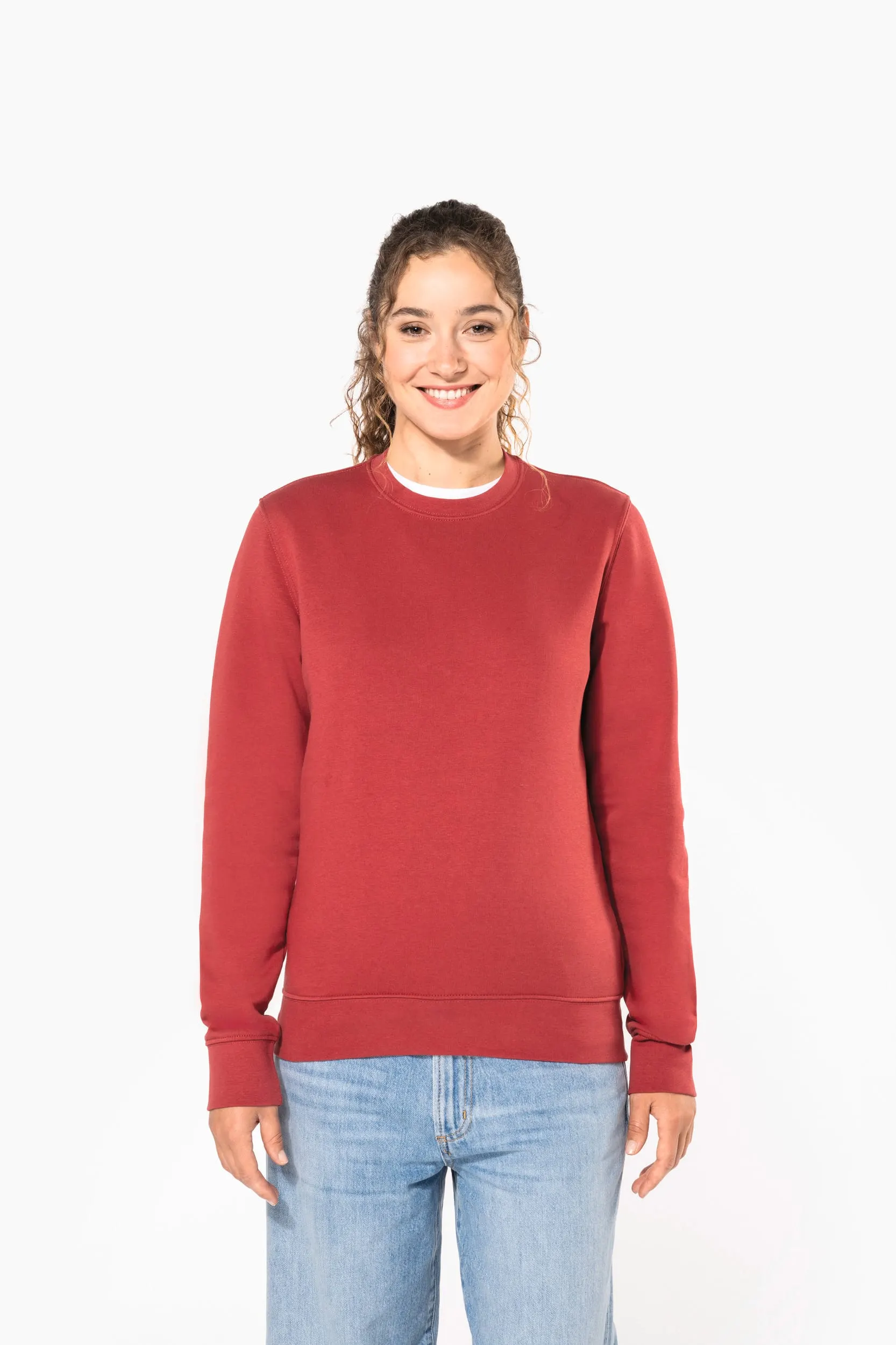 Sudadera ecorresponsable de cuello redondo unisex