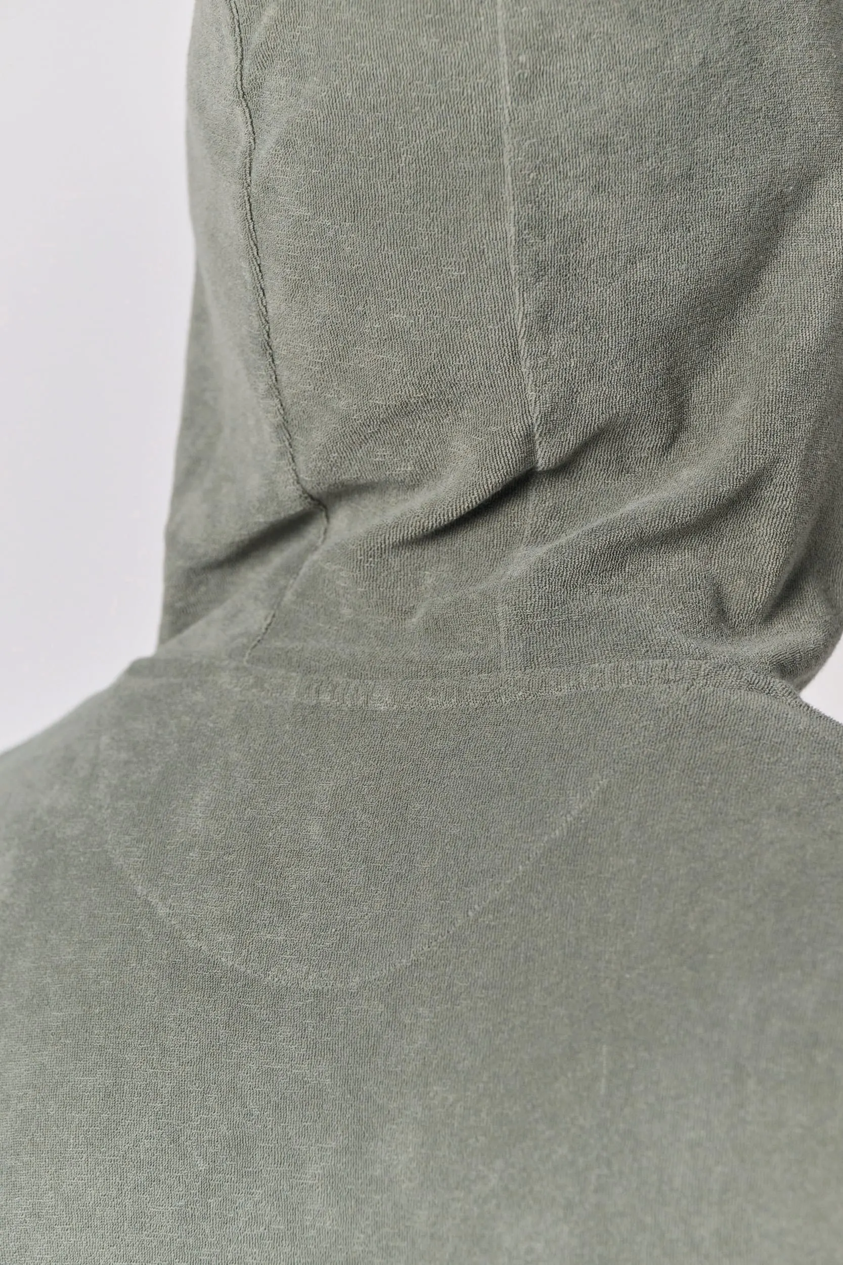 Sudadera ecorresponsable de rizo con capucha y cremallera hombre