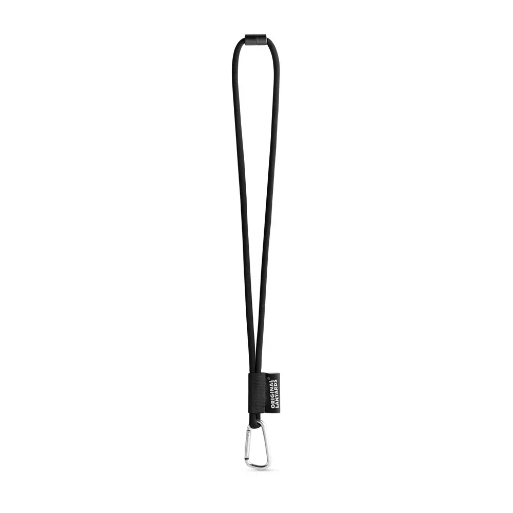 75089. SET Lanyard TUBE Long (Ø 7 mm) con mosquetón en forma de D de 55 mm y cierre de seguridad de Ø 7 mm